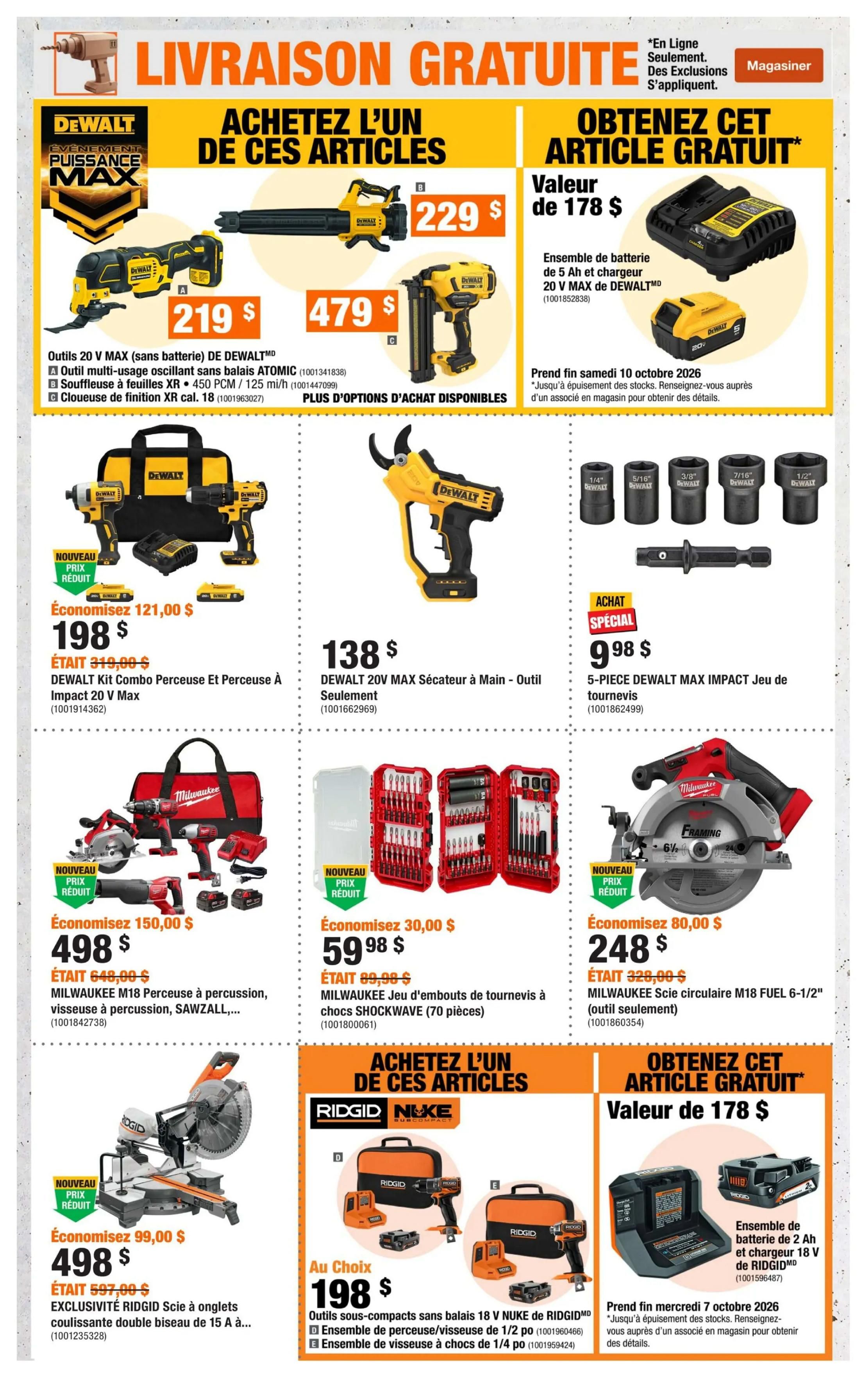 Home Depot (QC) Flyer September 24 to October 7