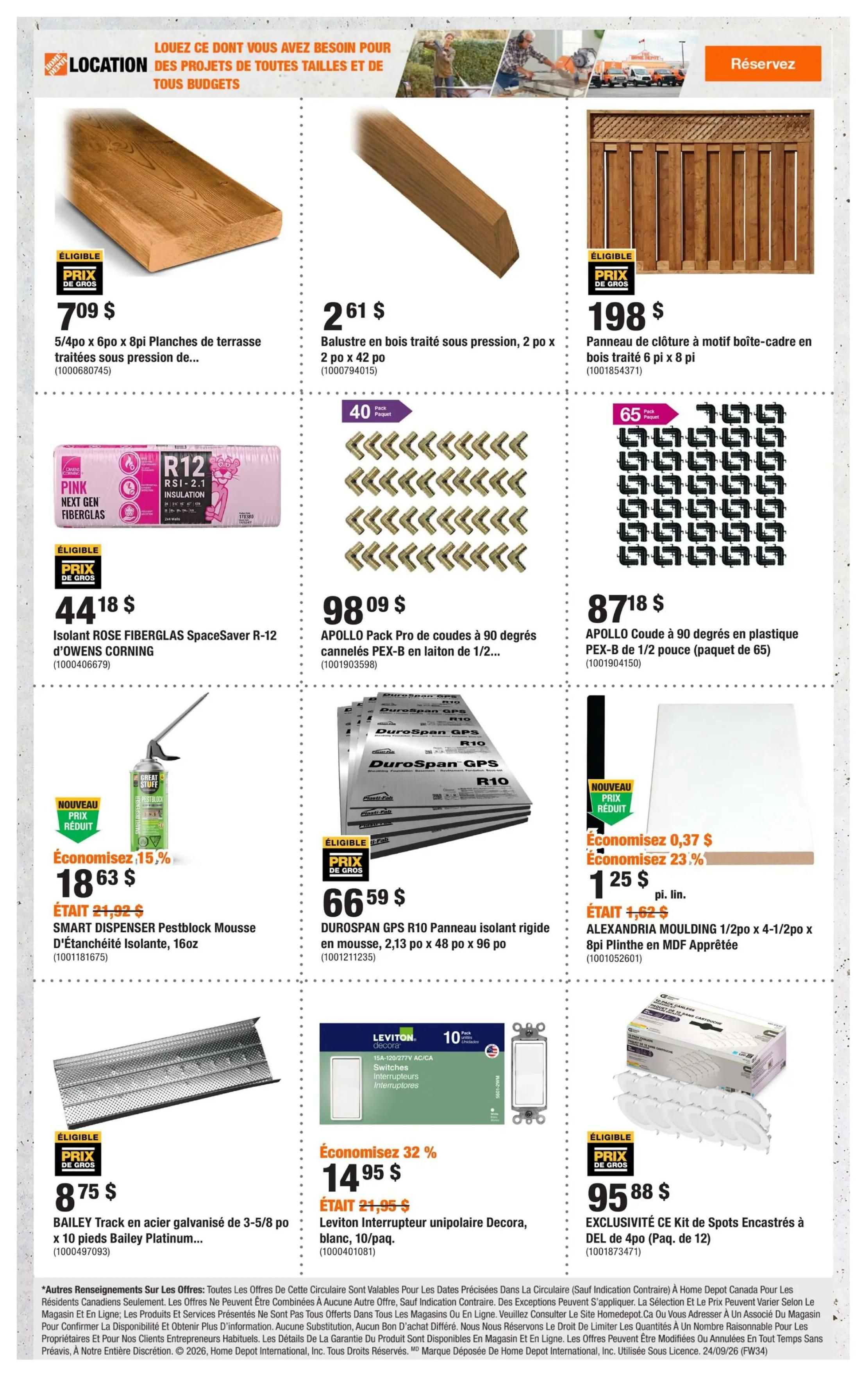 Home Depot (QC) Flyer September 24 to October 7