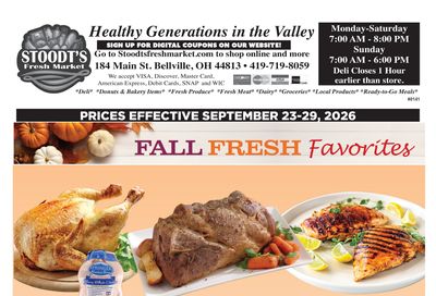 Stoodt's Fresh Market Weekly Ad September 23 - 29, 2026