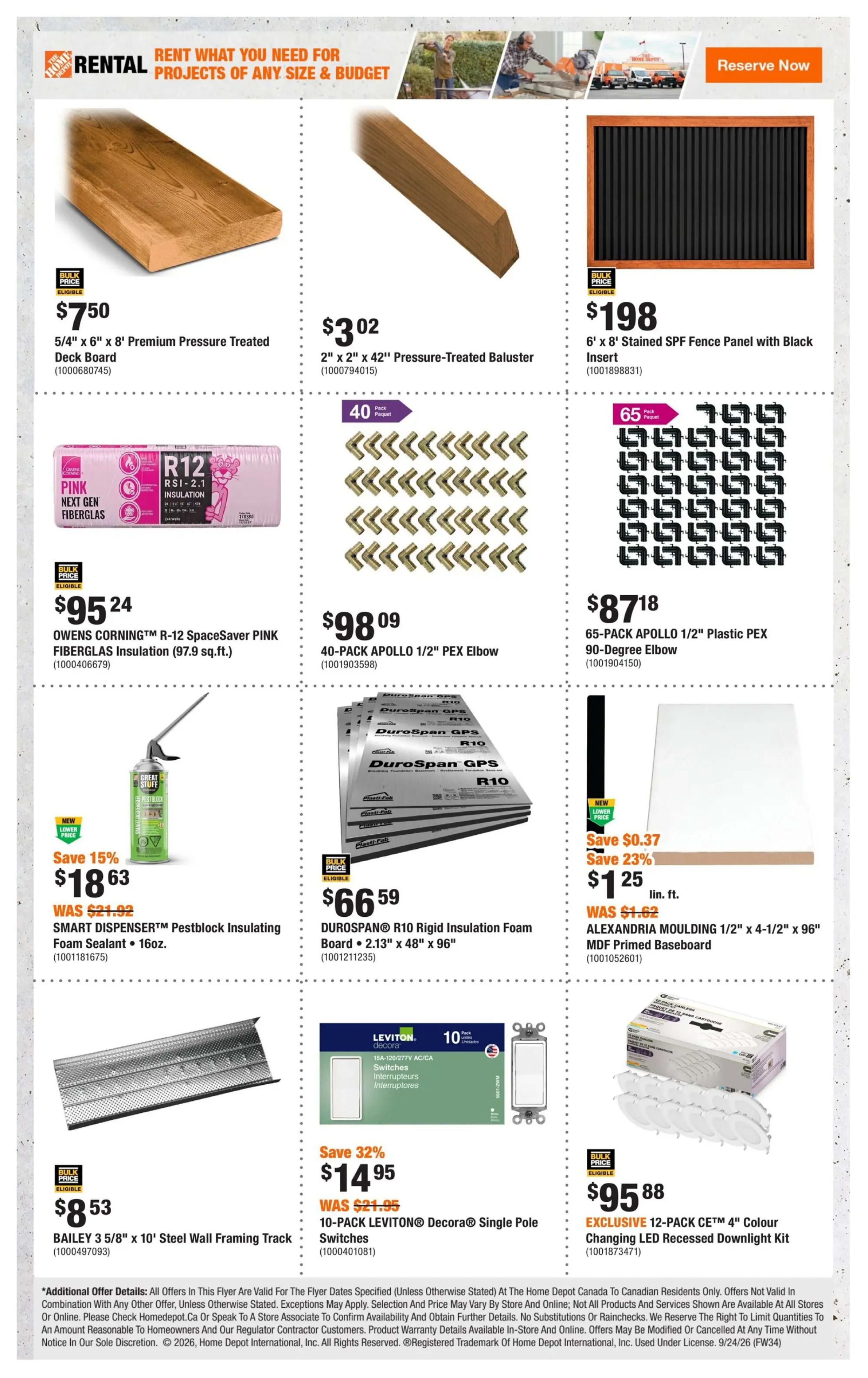 Home Depot (BC) Flyer September 24 to October 7