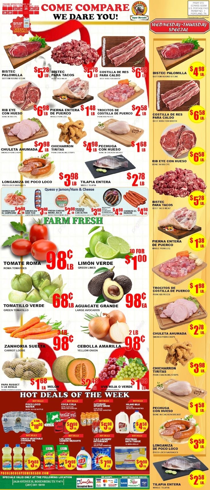 Poco Loco Supermercado (Rosenberg, TX) Weekly Ad September 23 - 29, 2026