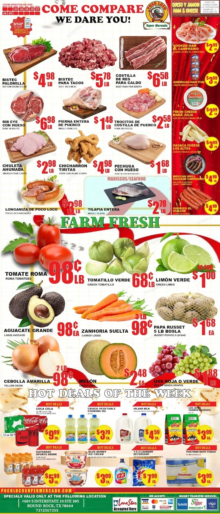 Poco Loco Supermercado (Round Rock, TX) Weekly Ad September 23 - 29, 2026