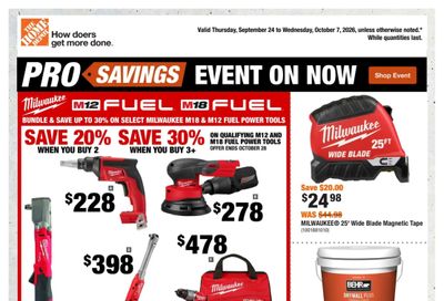 Home Depot (ON) Flyer September 24 to October 7
