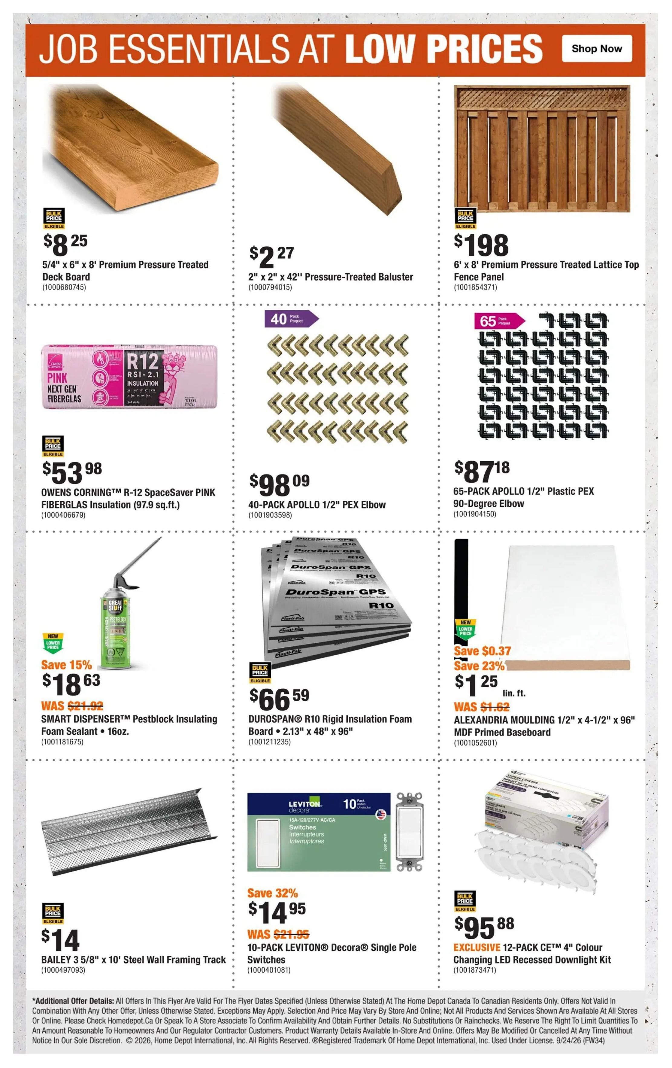 Home Depot (ON) Flyer September 24 to October 7