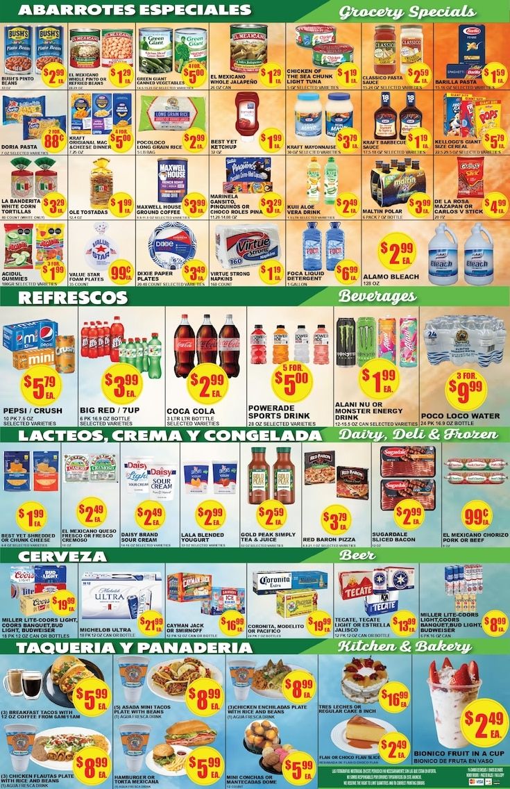 Poco Loco Supermercado (Texas) Weekly Ad September 23 - 29, 2026