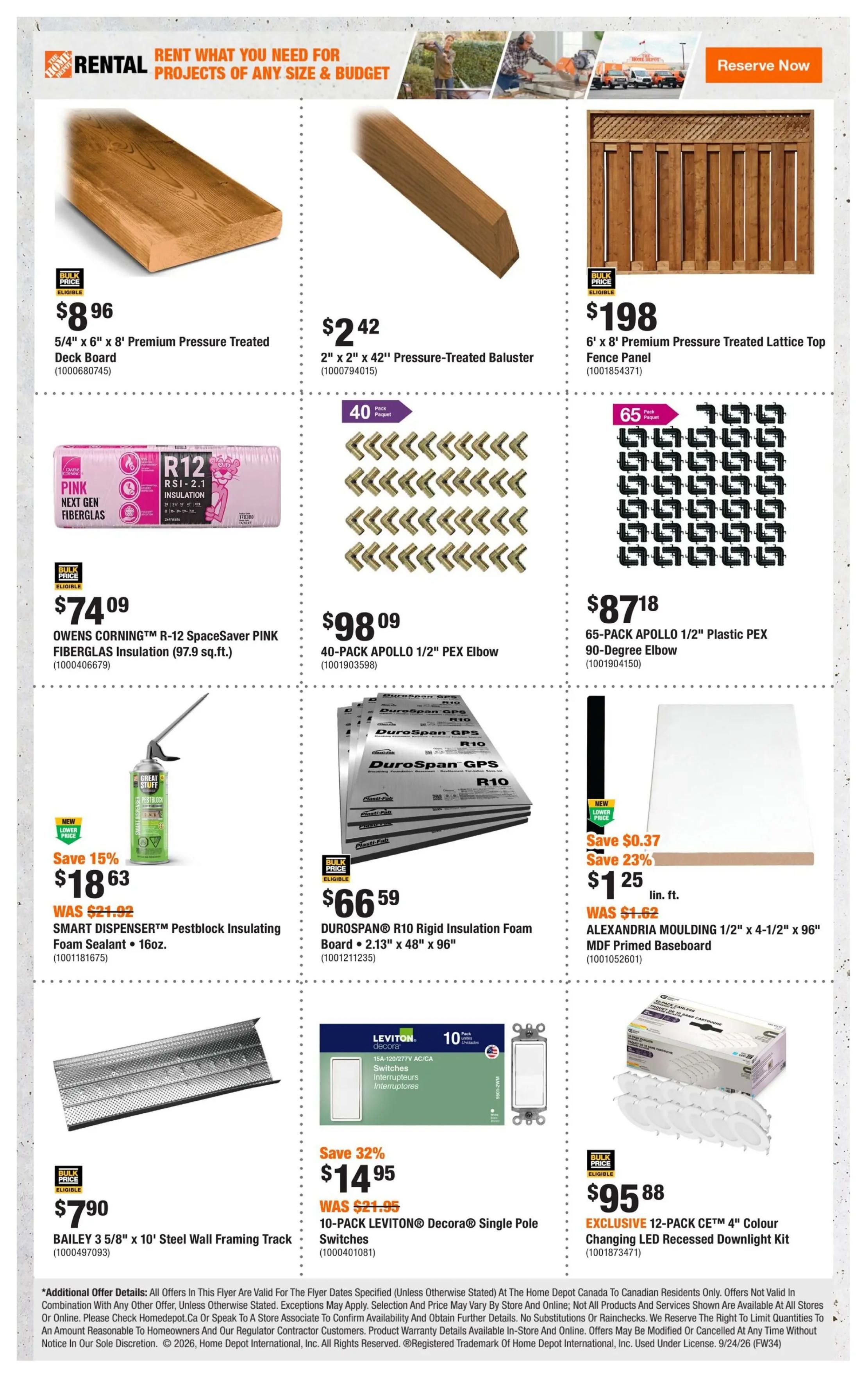 Home Depot (Atlantic) Flyer September 24 to October 7