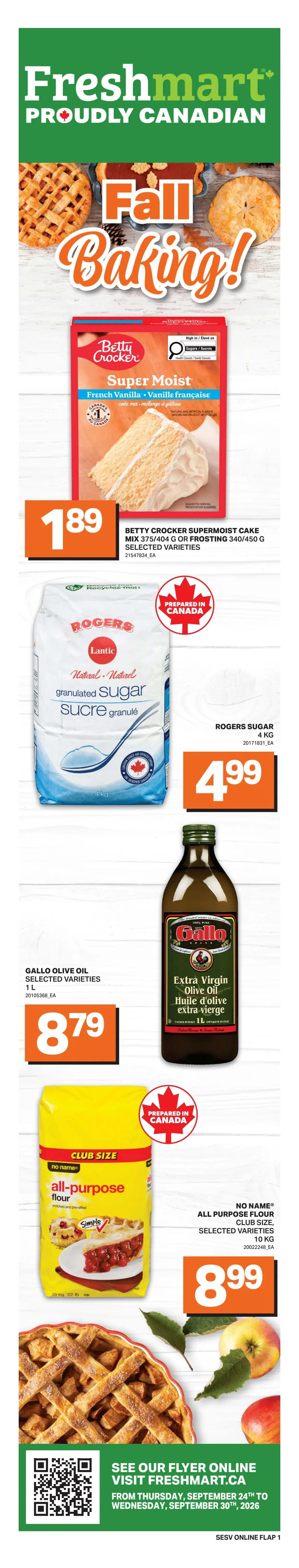 Freshmart (West) Flyer September 24 to 30