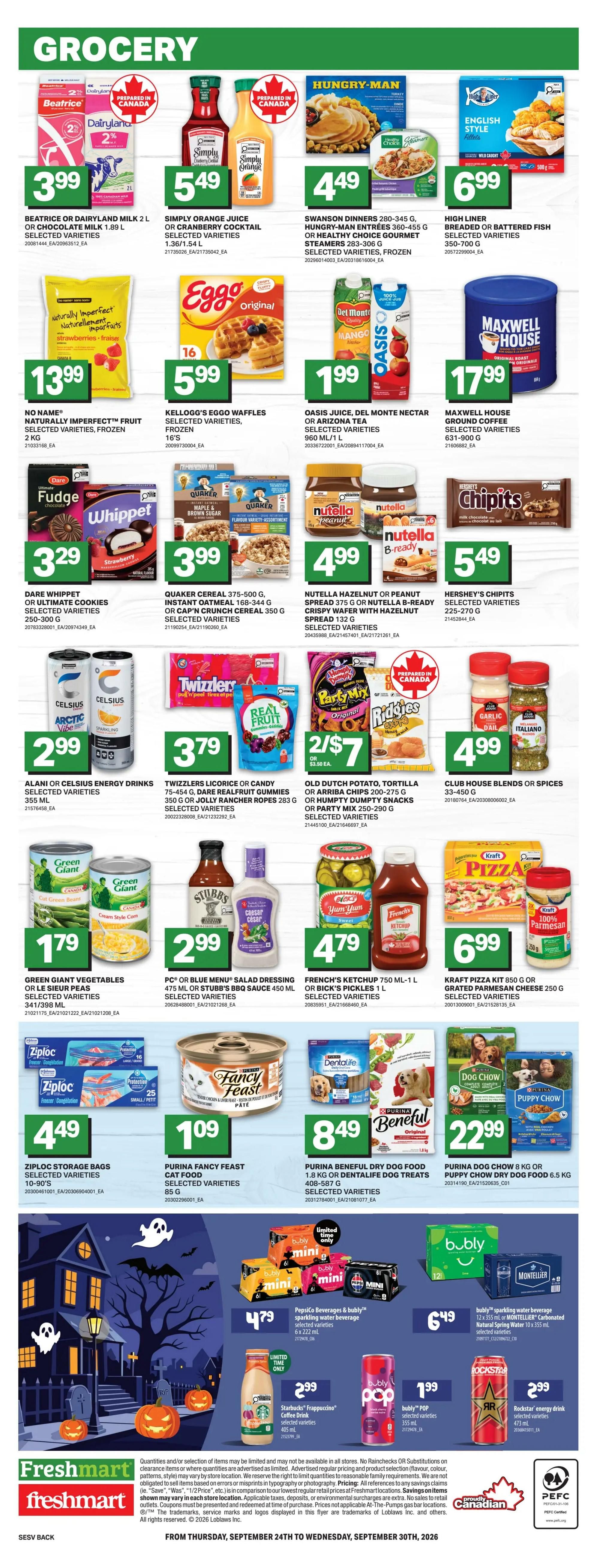 Freshmart (West) Flyer September 24 to 30