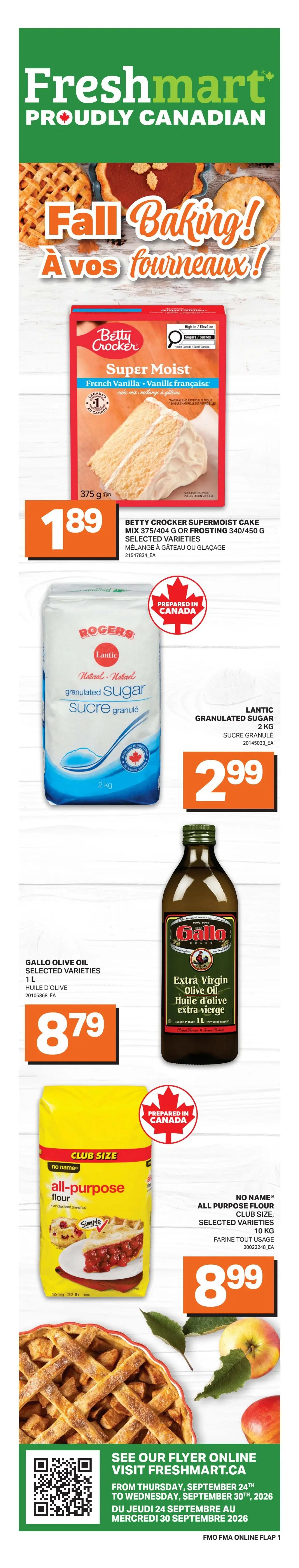 Freshmart (ON) Flyer September 24 to 30