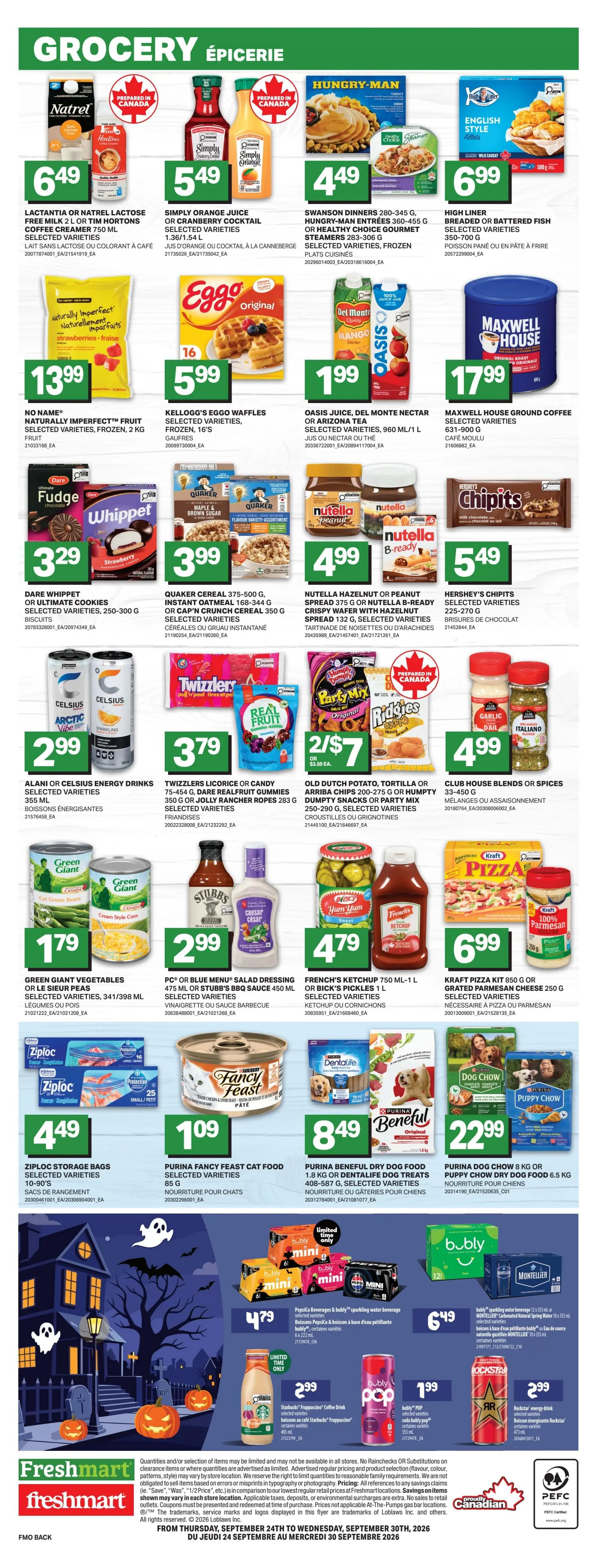 Freshmart (ON) Flyer September 24 to 30