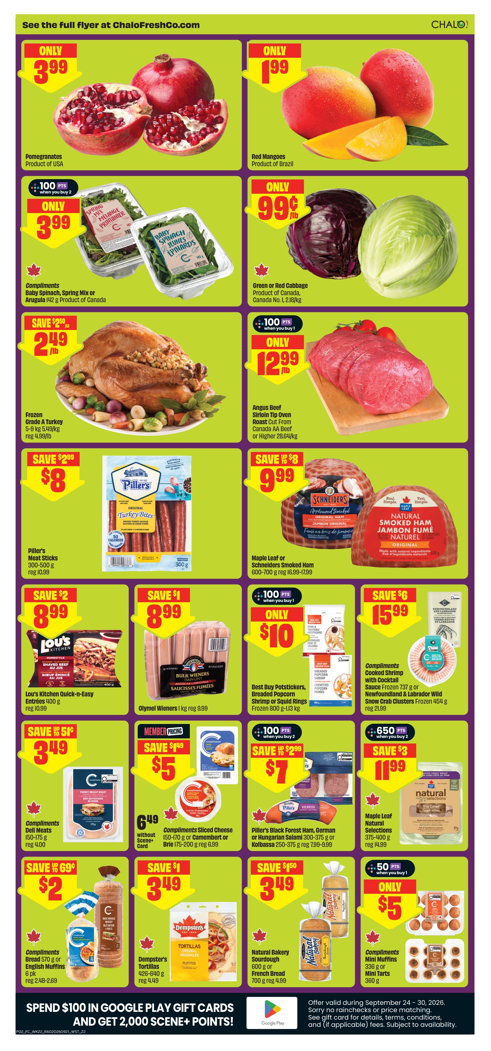 Chalo! FreshCo (West) Flyer September 24 to 30
