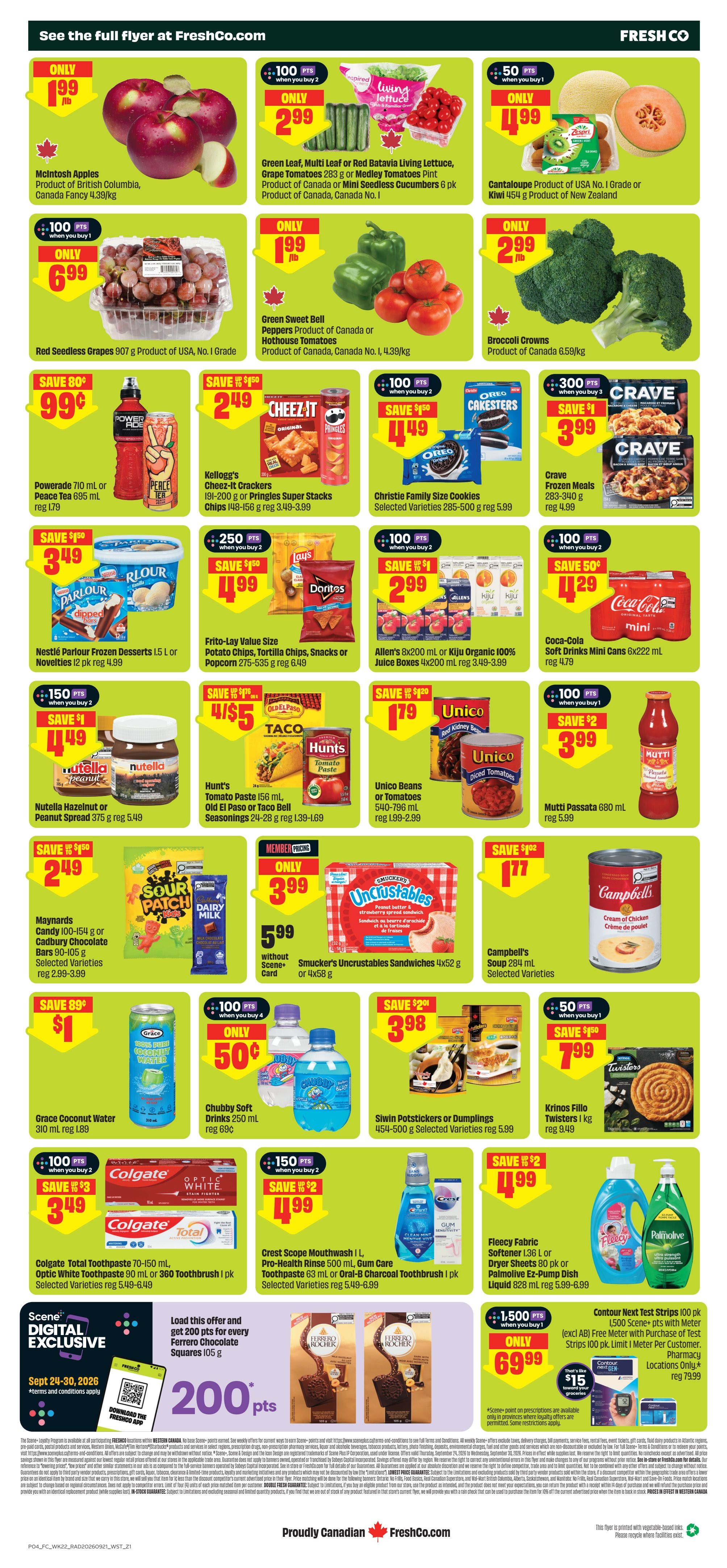 FreshCo (West) Flyer September 24 to 30