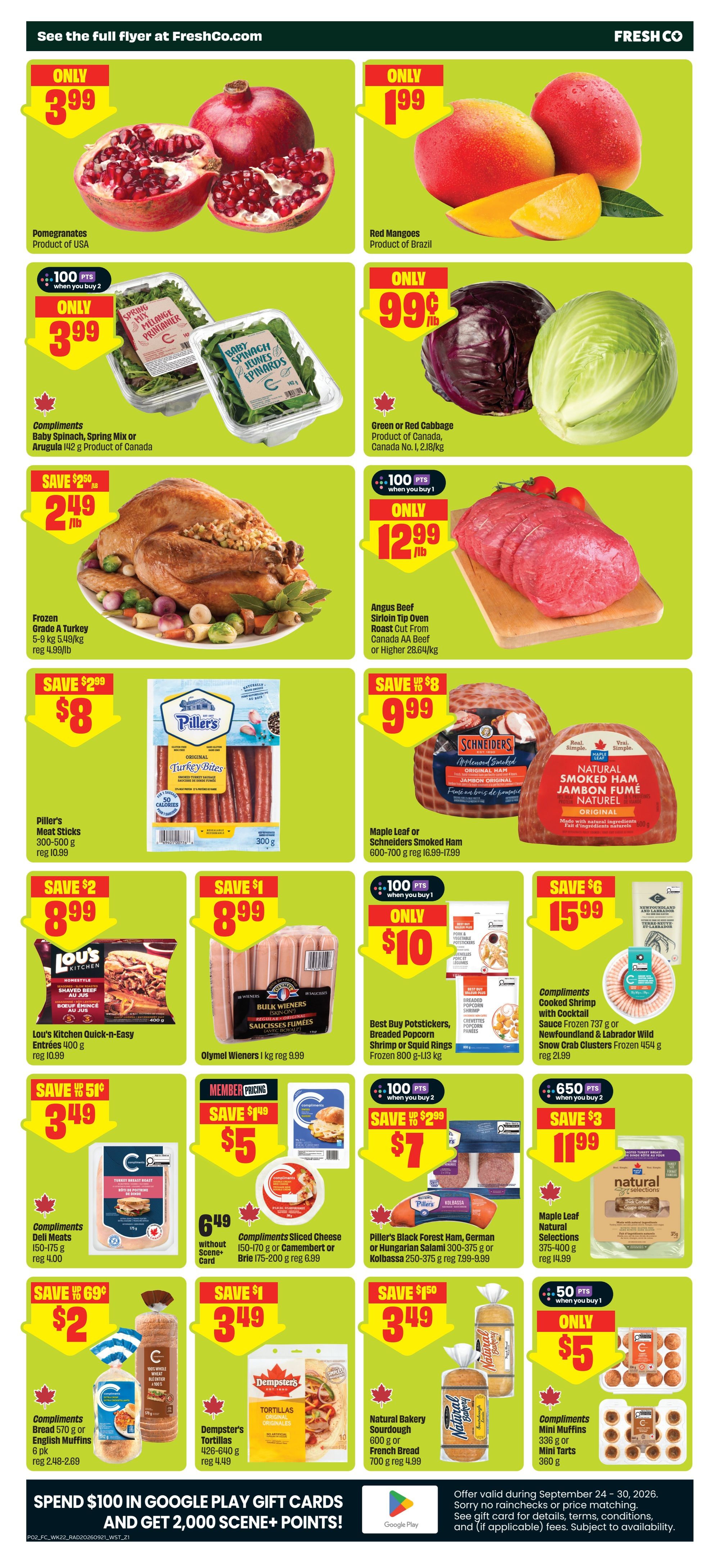 FreshCo (West) Flyer September 24 to 30
