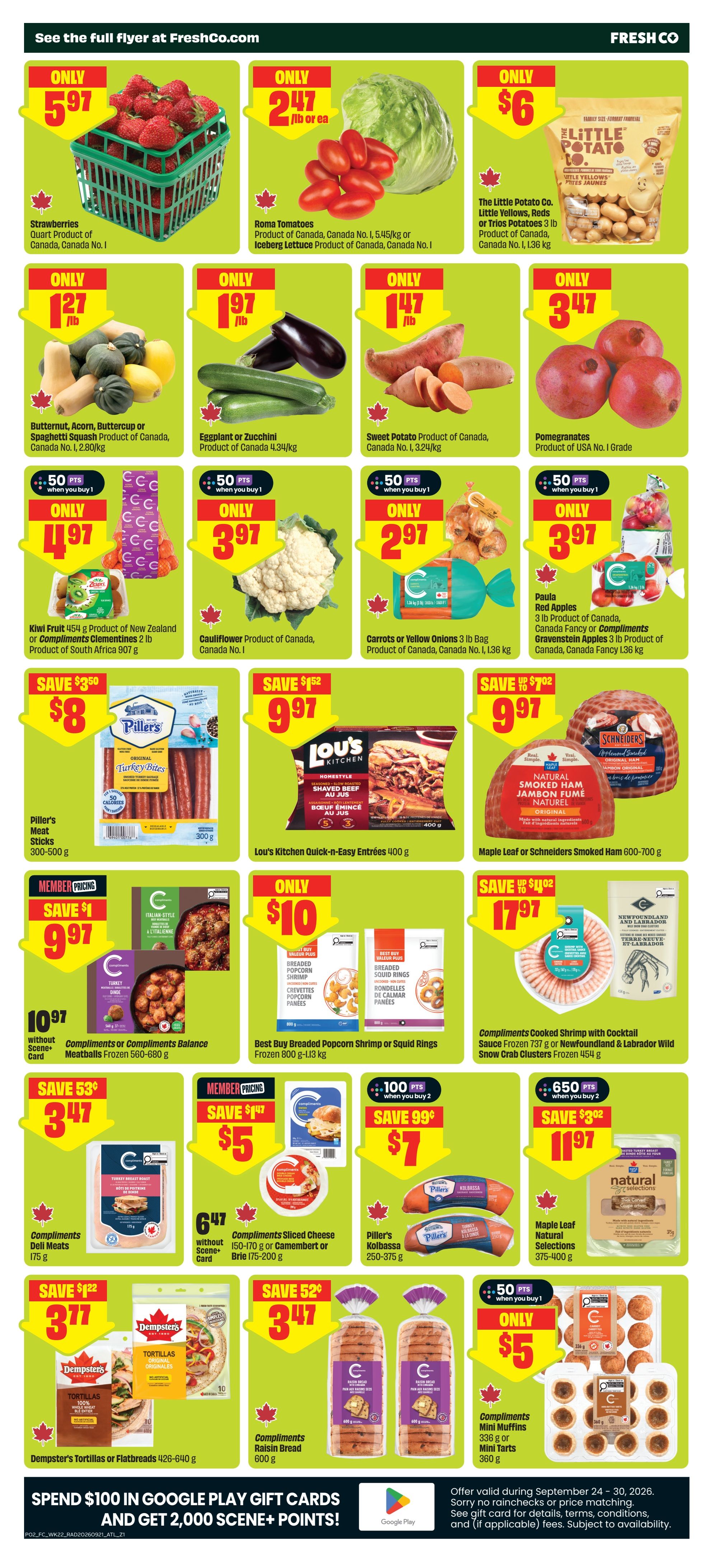 FreshCo (Atlantic) Flyer September 24 to 30