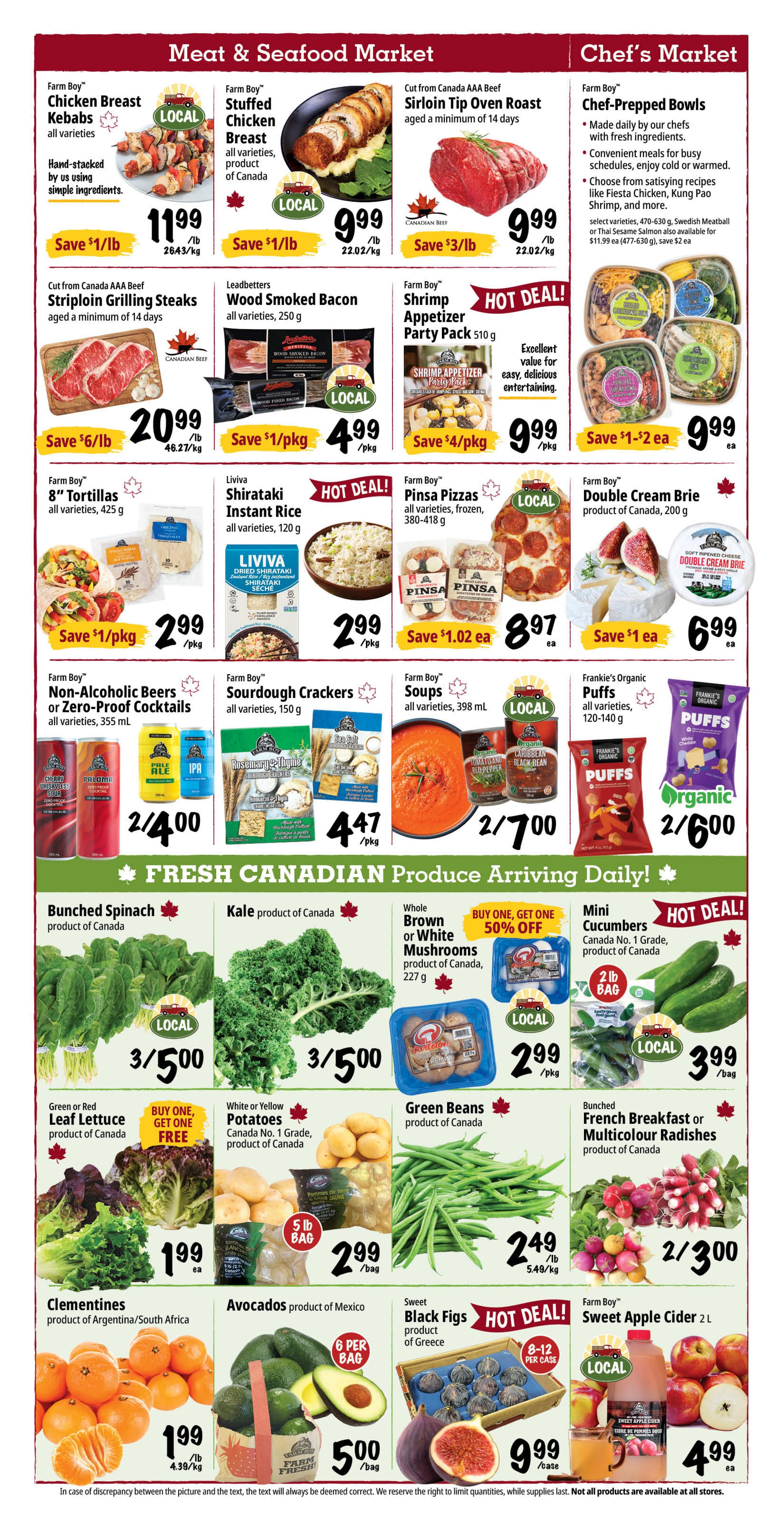 Farm Boy Flyer September 24 to 30
