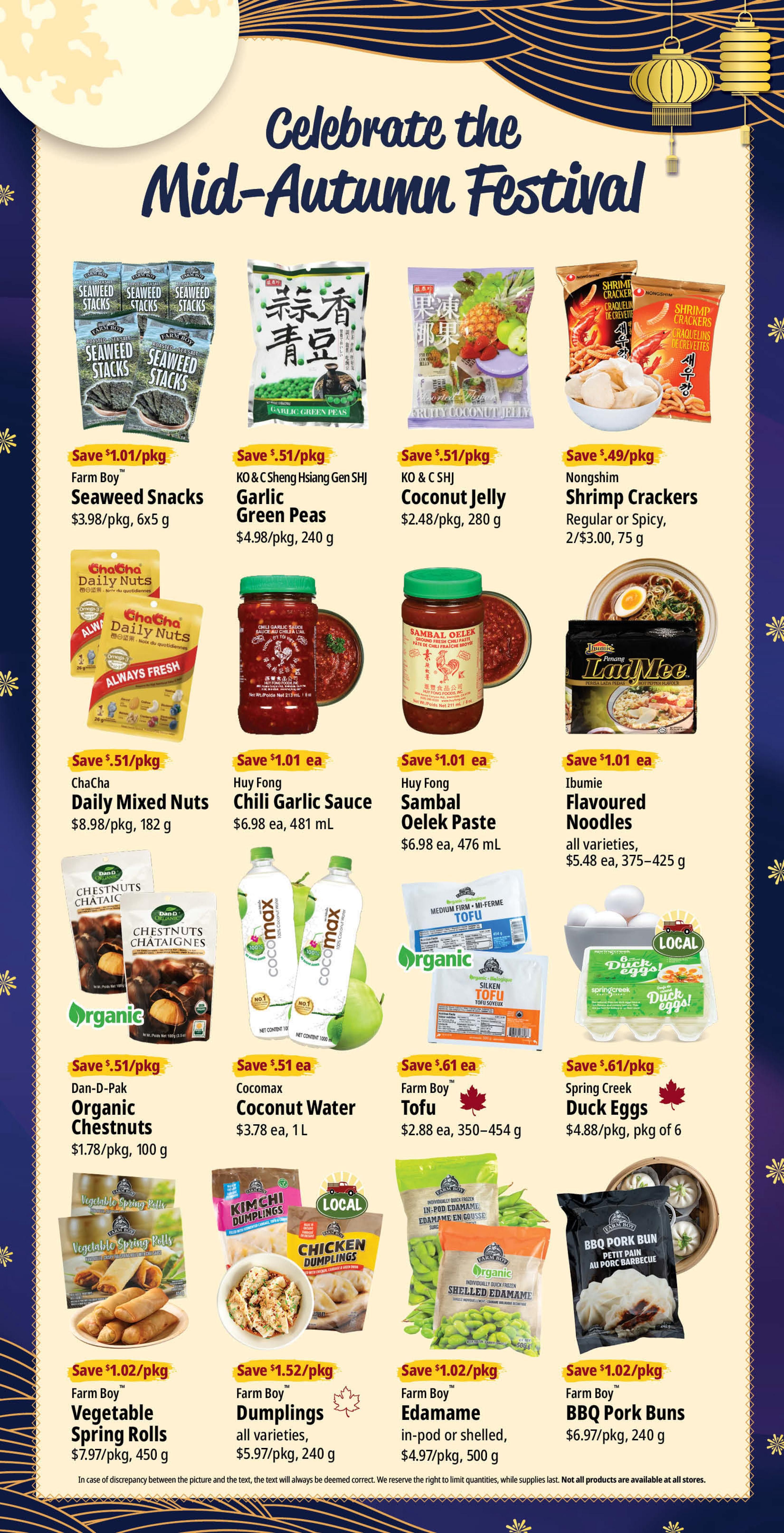 Farm Boy Flyer September 24 to 30