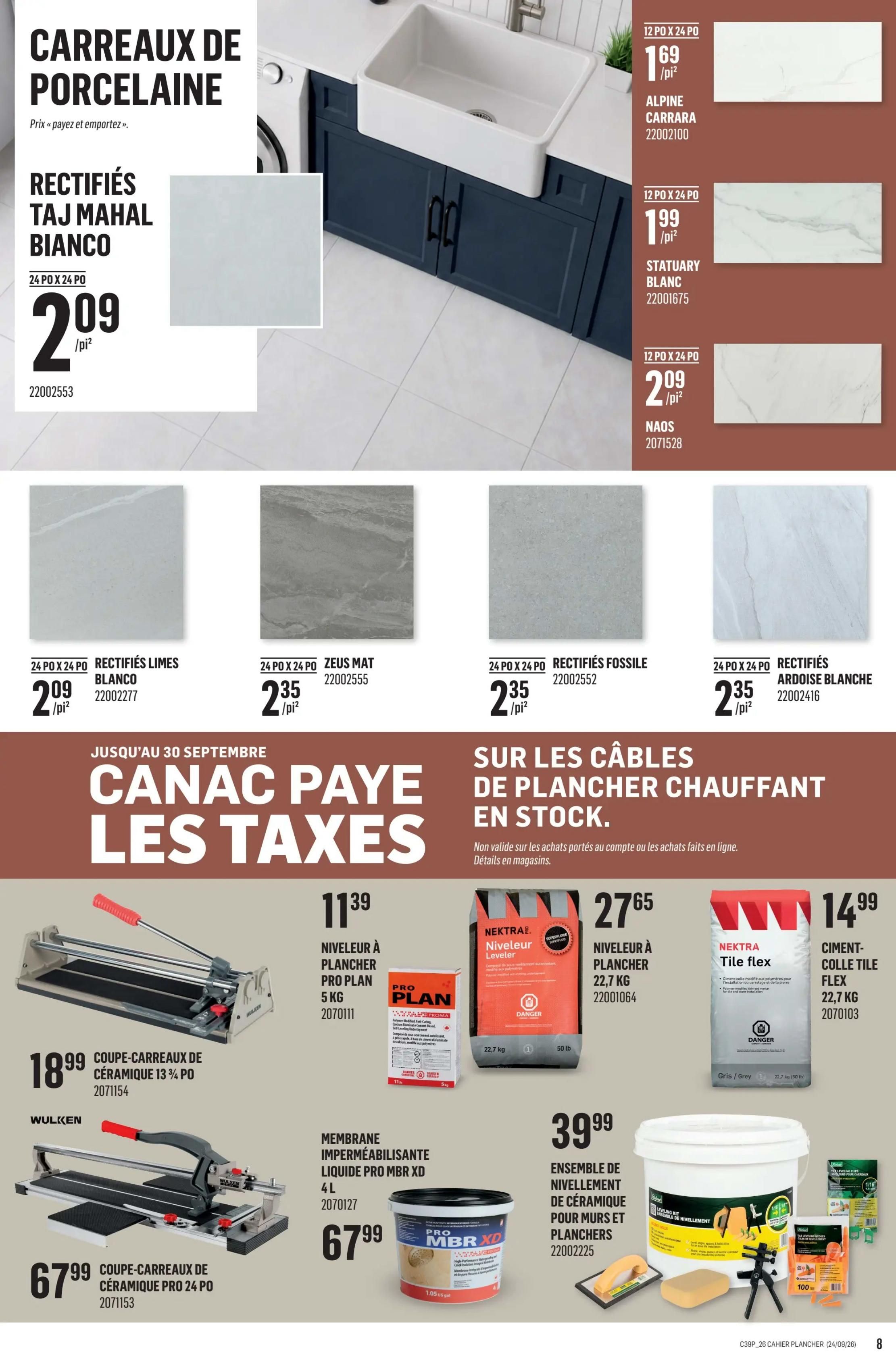Canac Flyer September 24 to October 7
