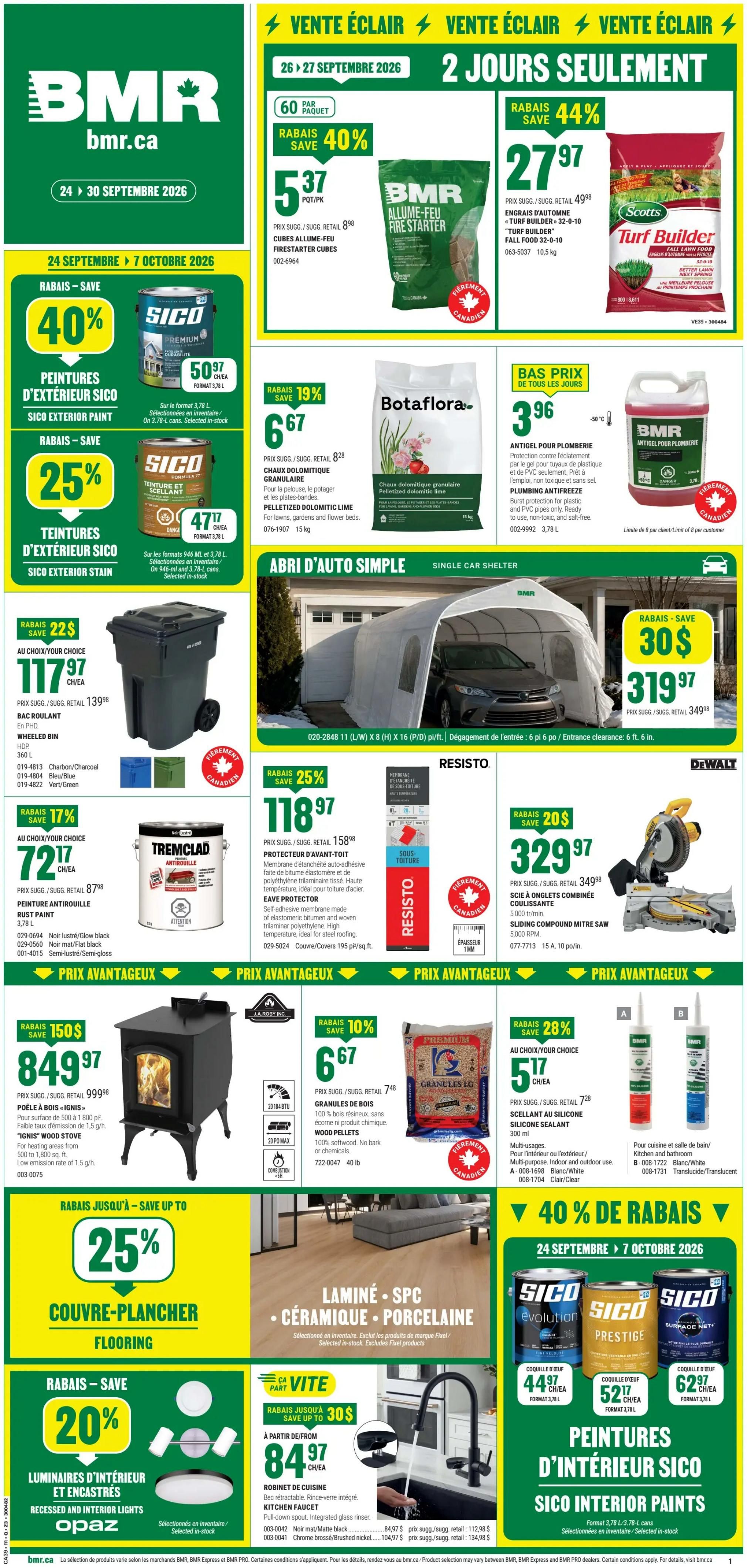 BMR Flyer September 24 to 30