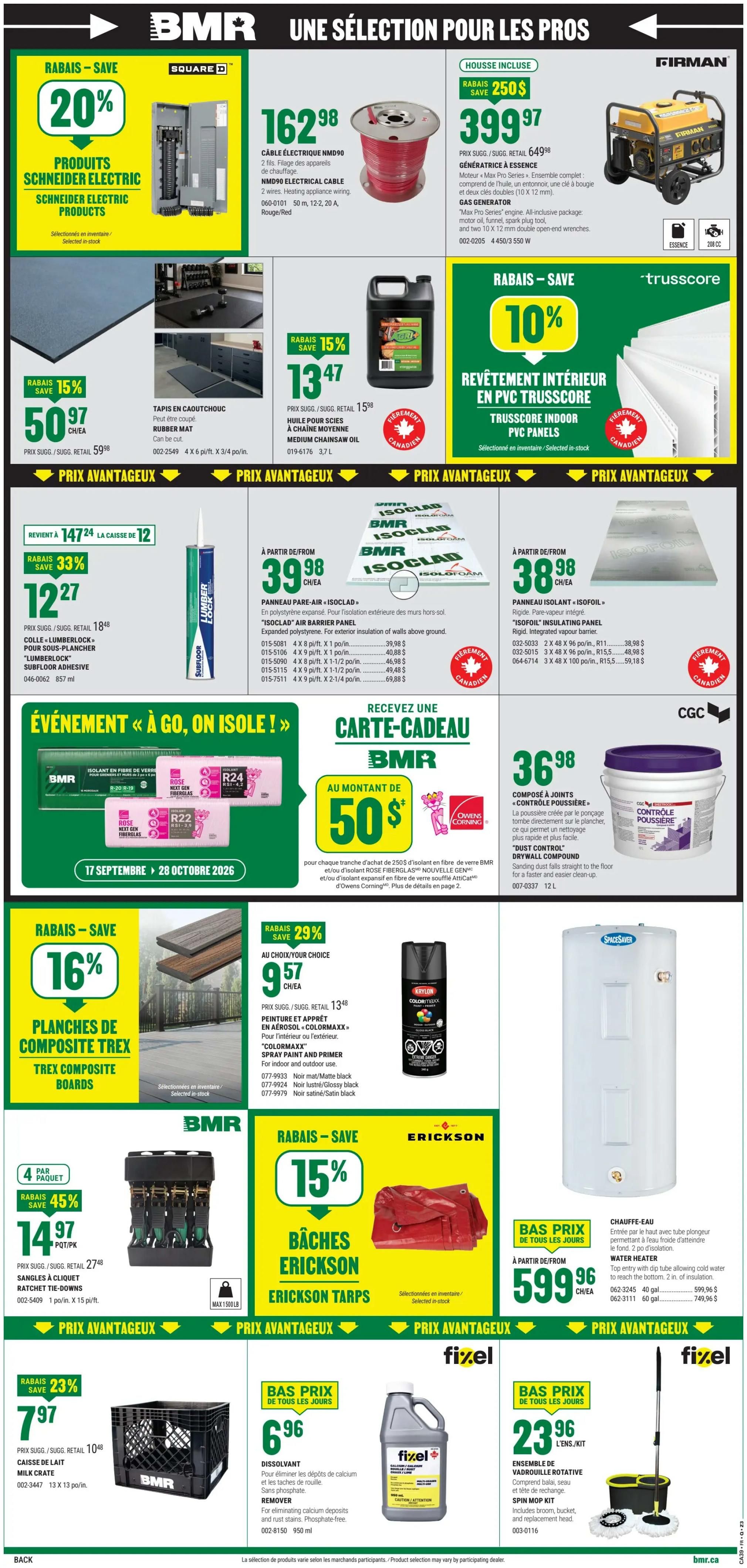 BMR Flyer September 24 to 30