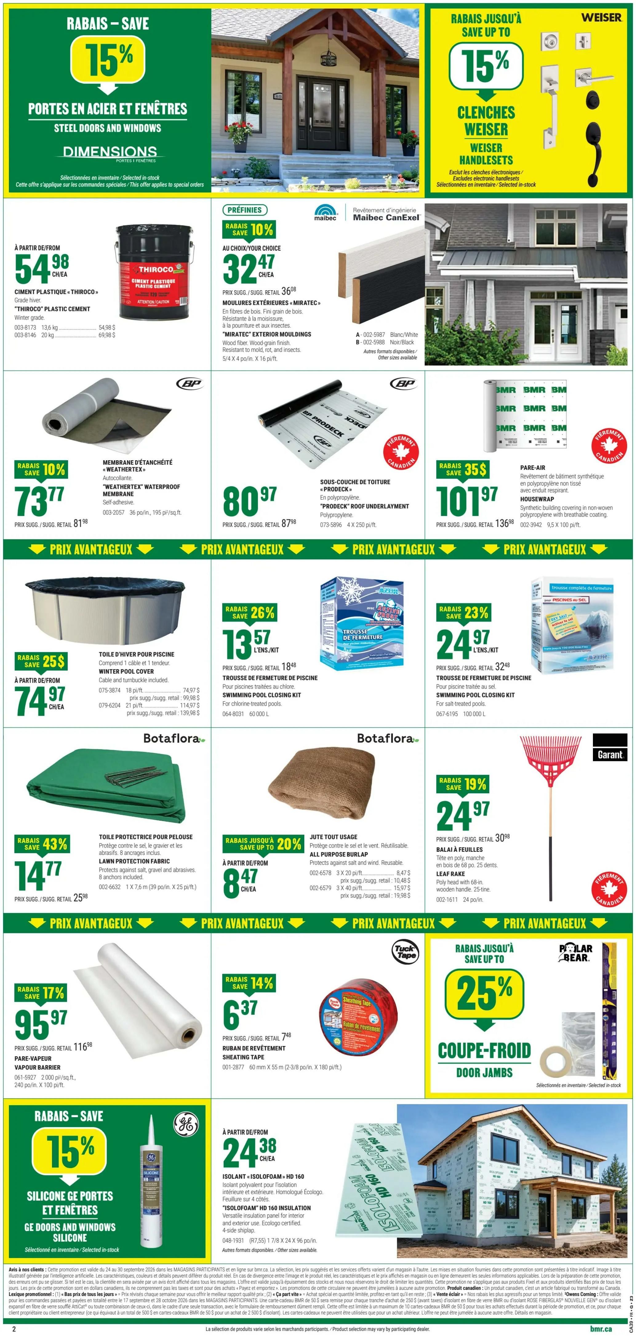 BMR Flyer September 24 to 30