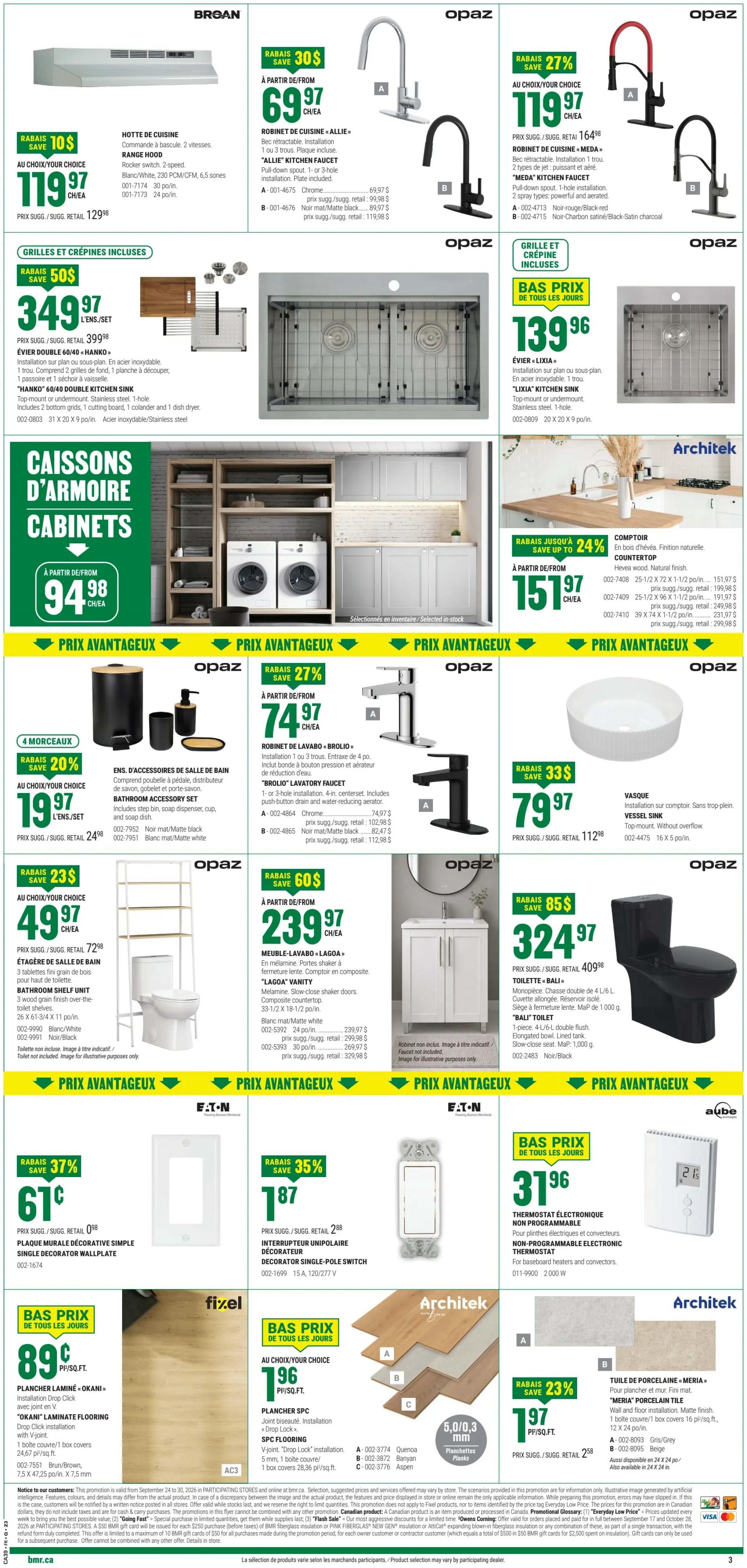BMR Flyer September 24 to 30