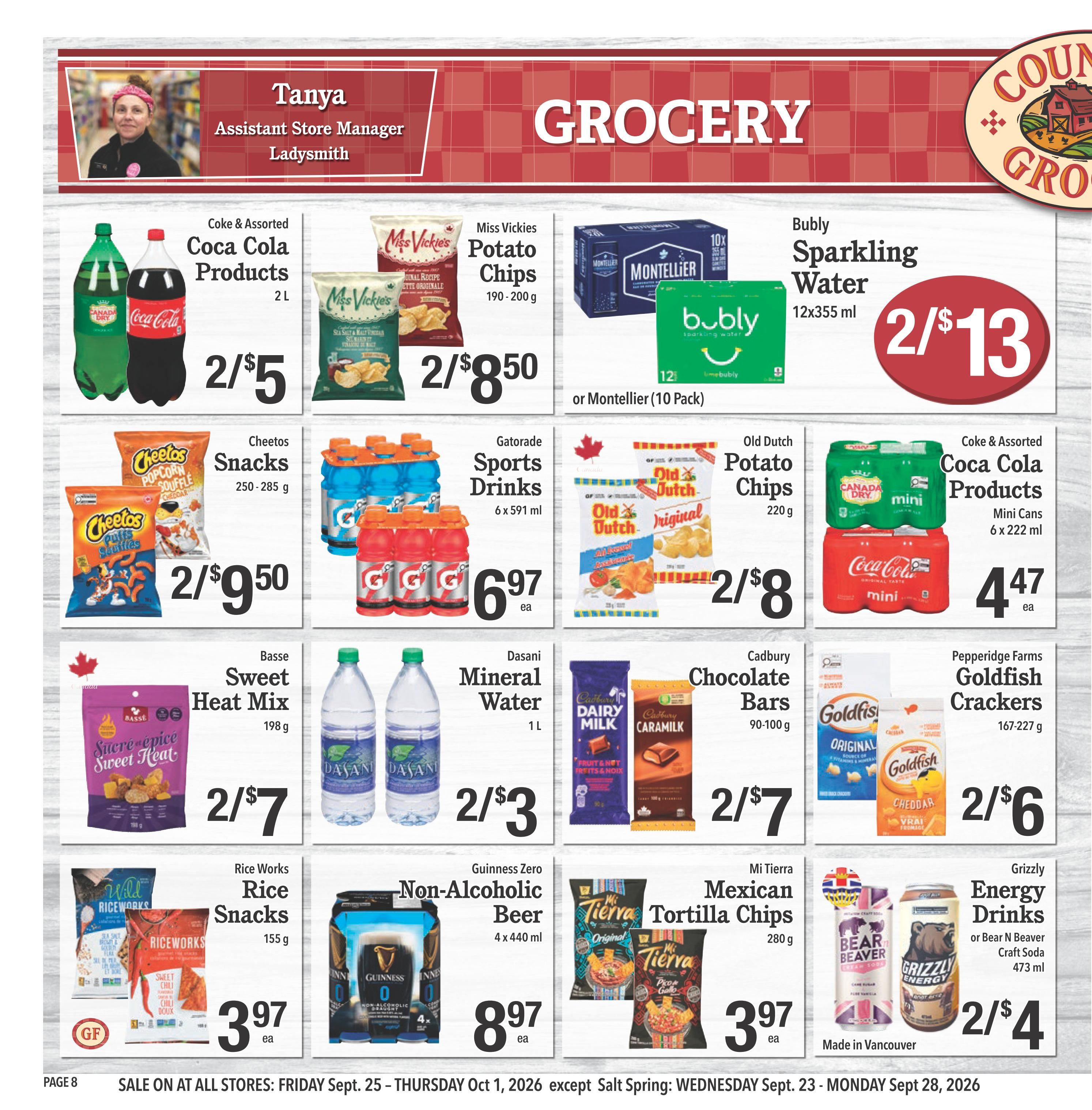 Country Grocer Flyer September 25 to October 1