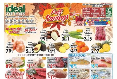 Ideal Food Basket (5637 South Orange Ave, Orlando, FL) Weekly Ad September 23 - 29, 2026