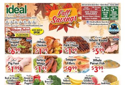 Ideal Food Basket (Dania Beach, FL) Weekly Ad September 23 - 29, 2026