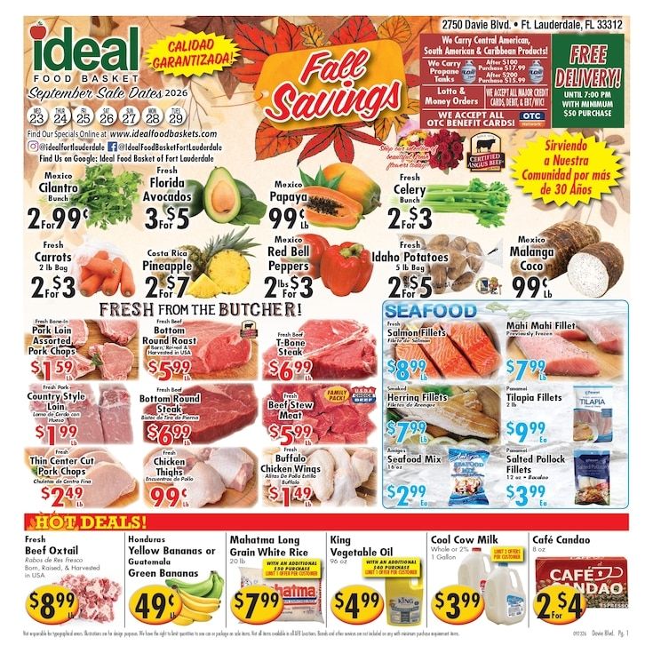 Ideal Food Basket (Fort Lauderdale, FL) Weekly Ad September 23 - 29, 2026