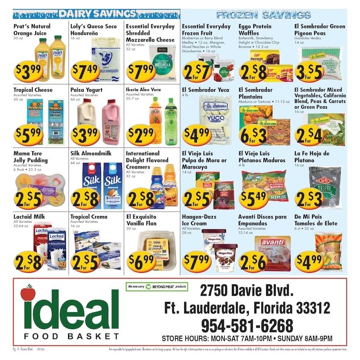 Ideal Food Basket (Fort Lauderdale, FL) Weekly Ad September 23 - 29, 2026