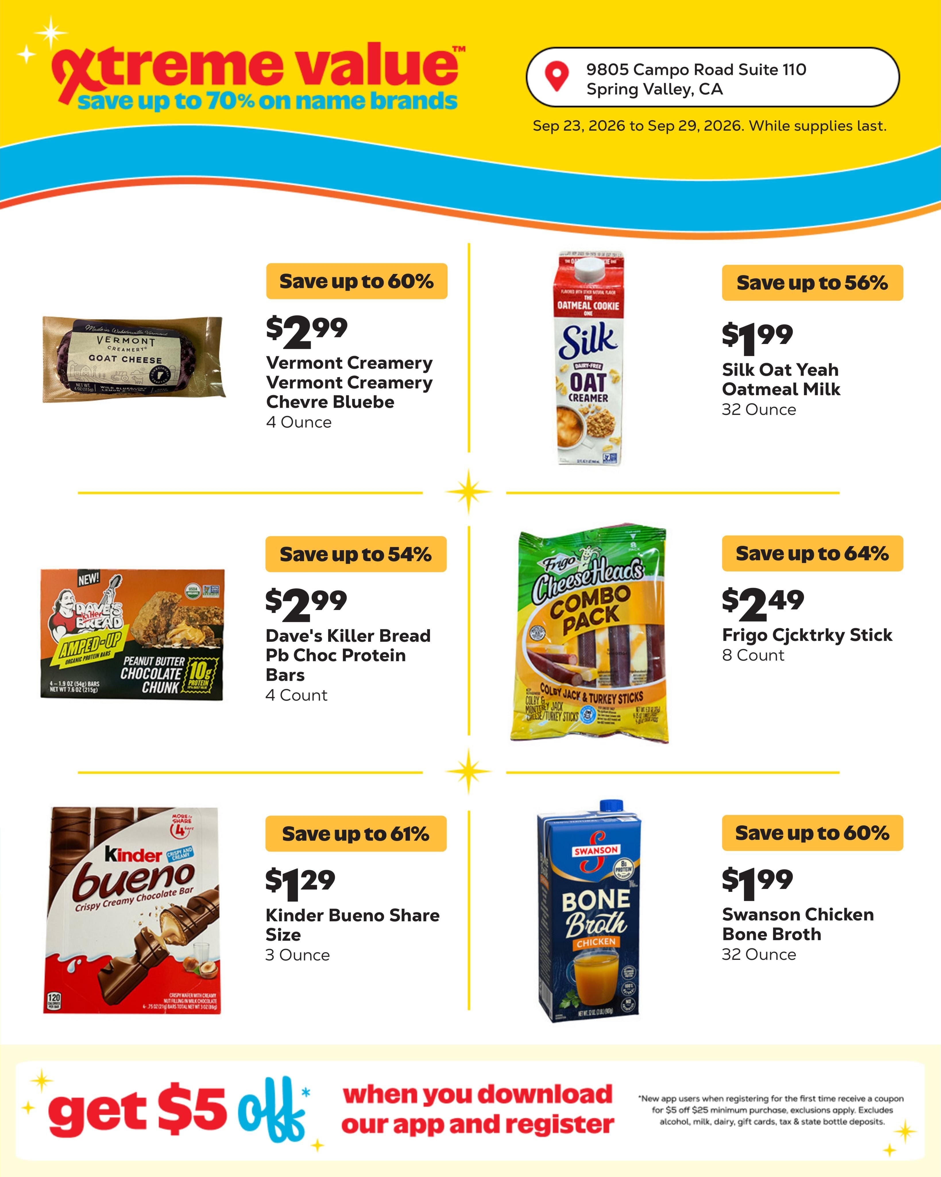 Grocery Outlet (Carmichael-Sacramento Area, CA) Weekly Ad September 23 - 29, 2026