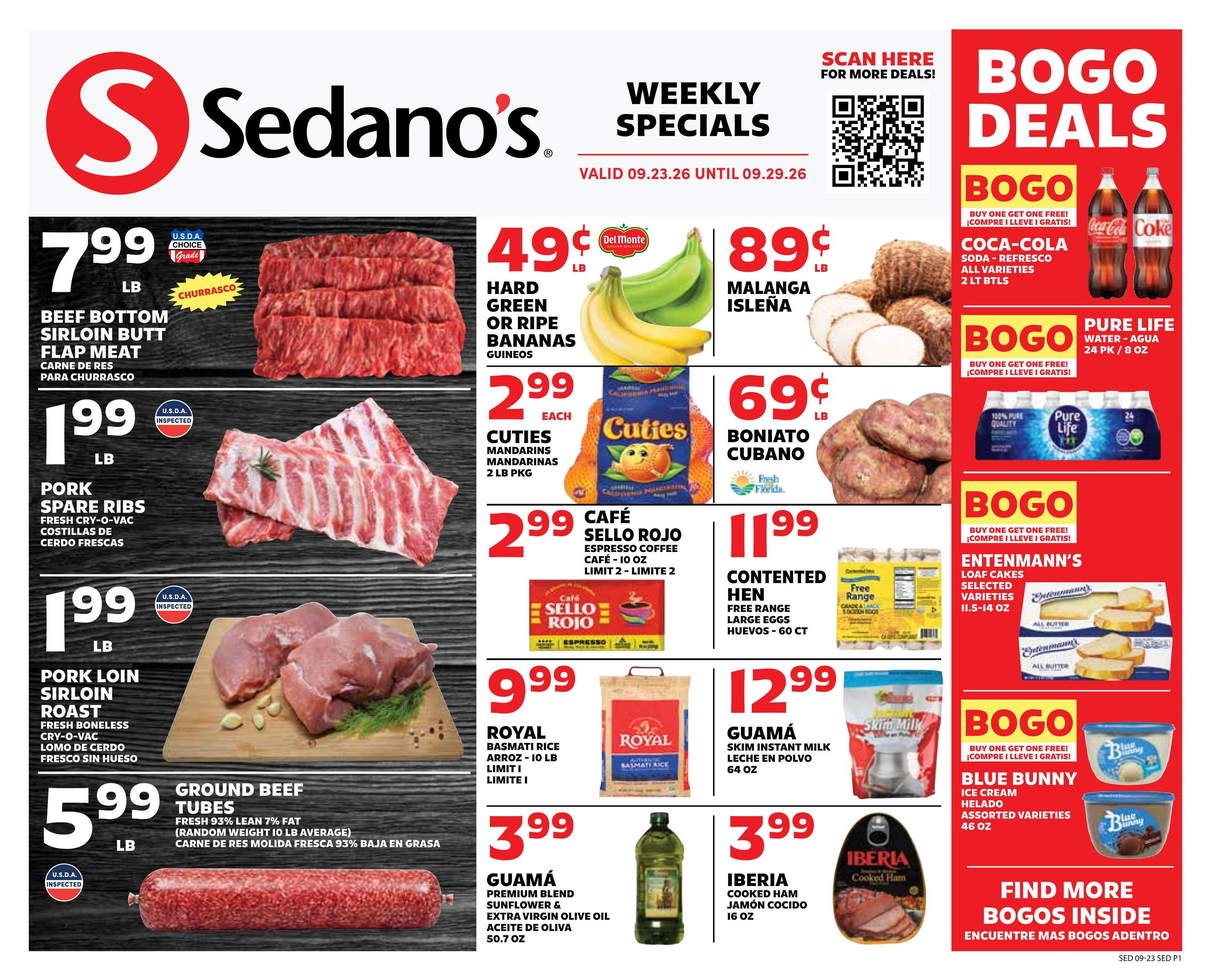 Sedano's Weekly Ad September 23 - 29, 2026