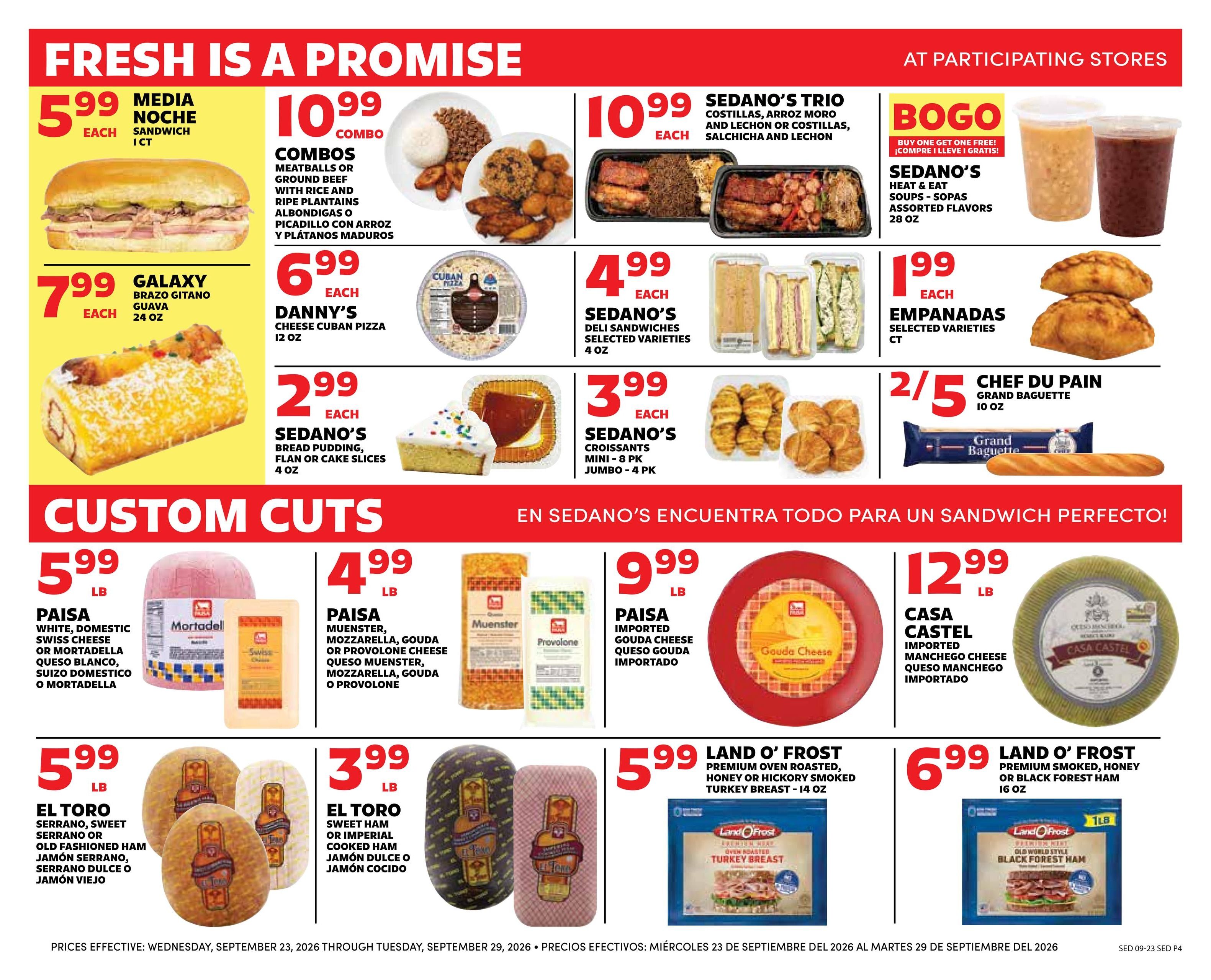 Sedano's Weekly Ad September 23 - 29, 2026