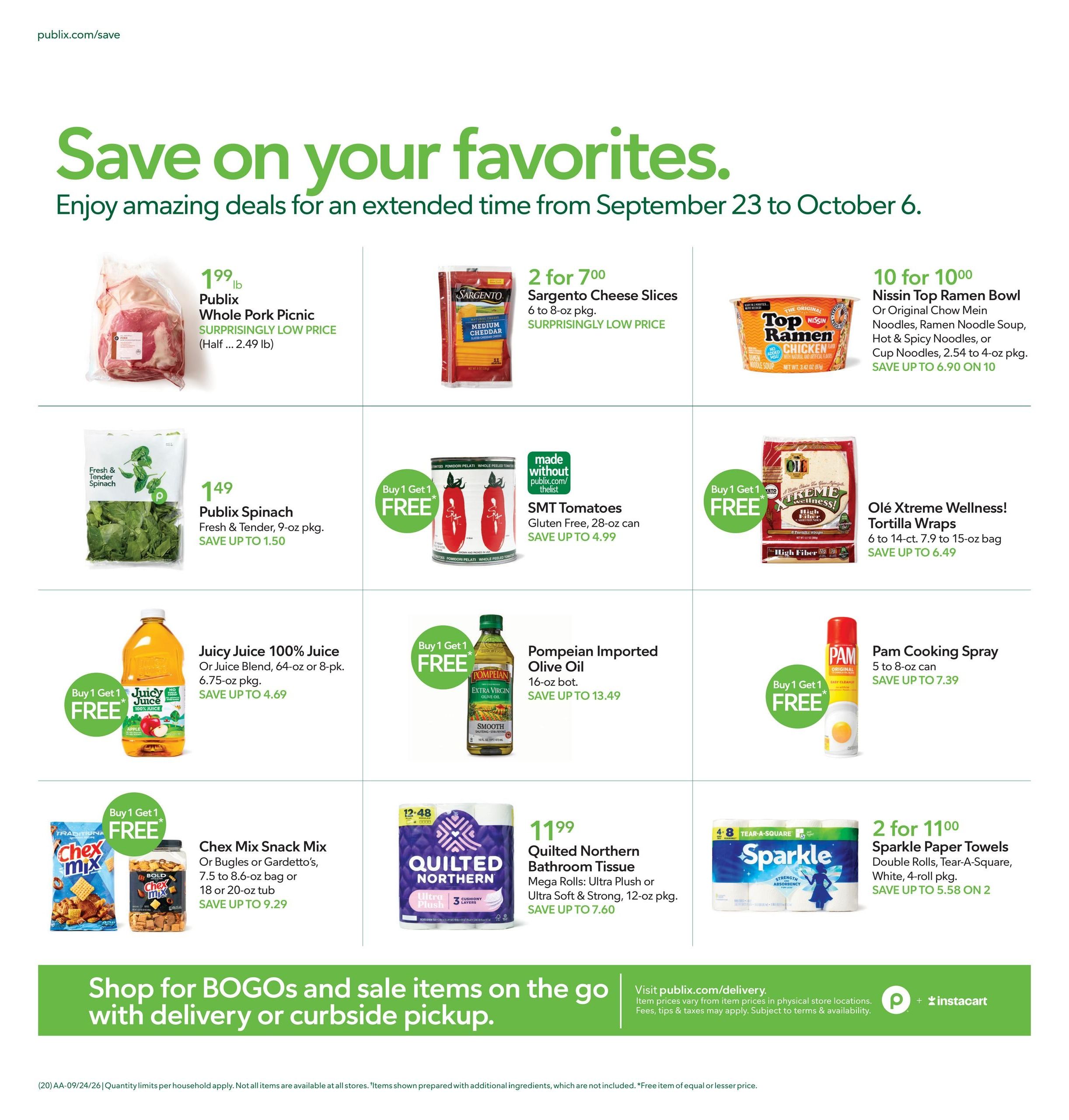 Publix (Centre Area, AL) Weekly Ad September 23 - 29, 2026