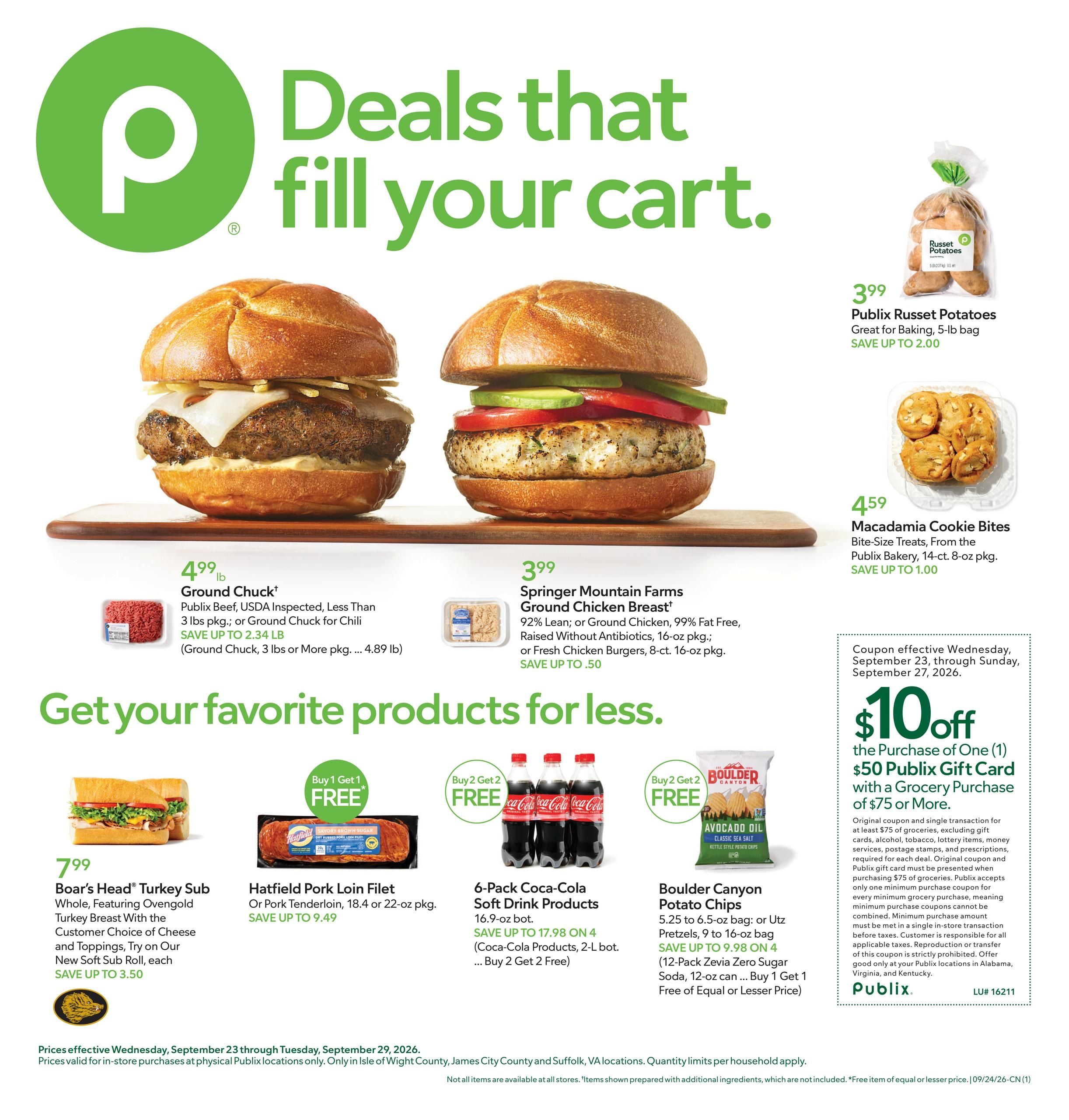 Publix (Chesapeake Area, VA) Weekly Ad September 23 - 29, 2026