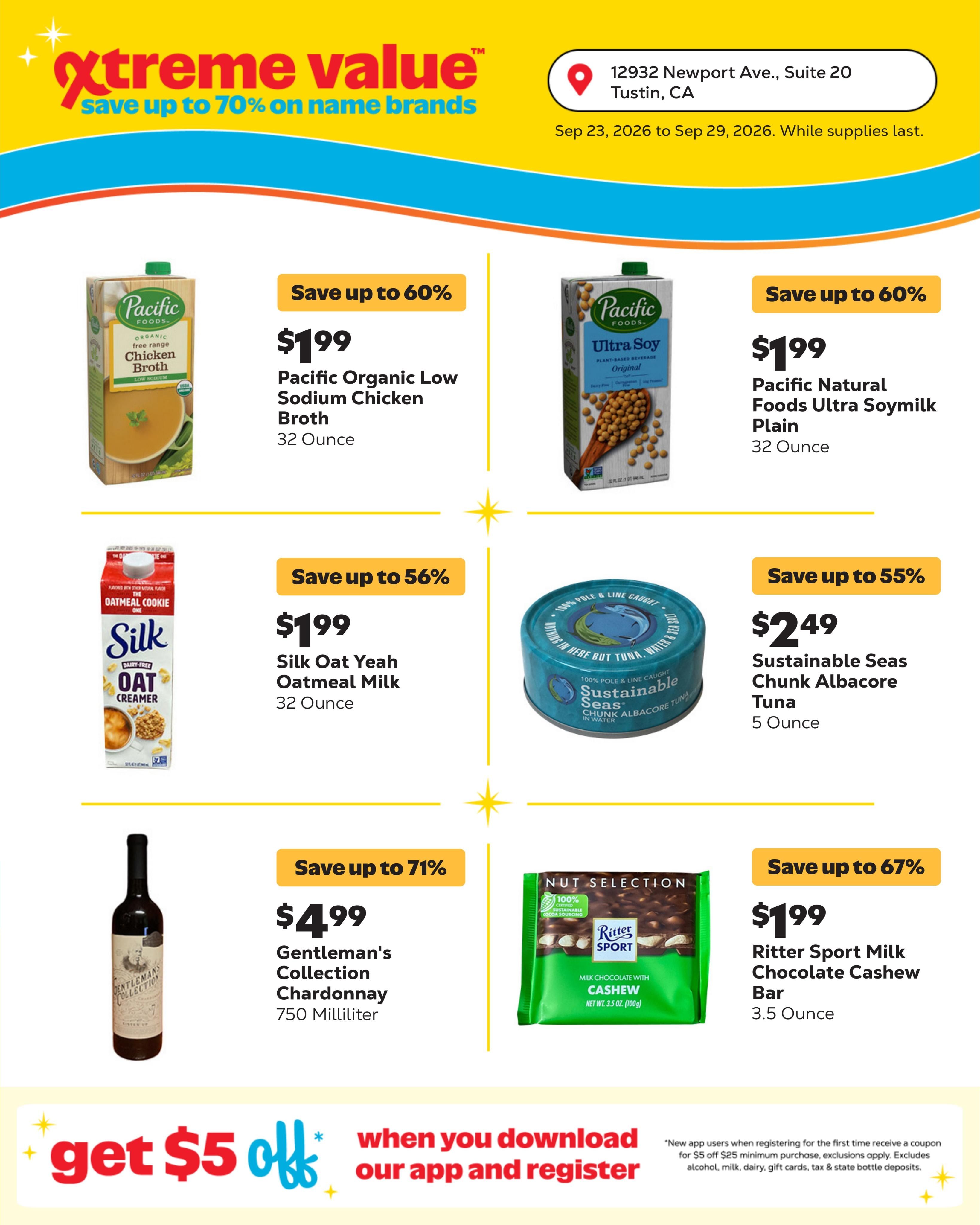 Grocery Outlet (Irvine Area, CA) Weekly Ad September 23 - 29, 2026