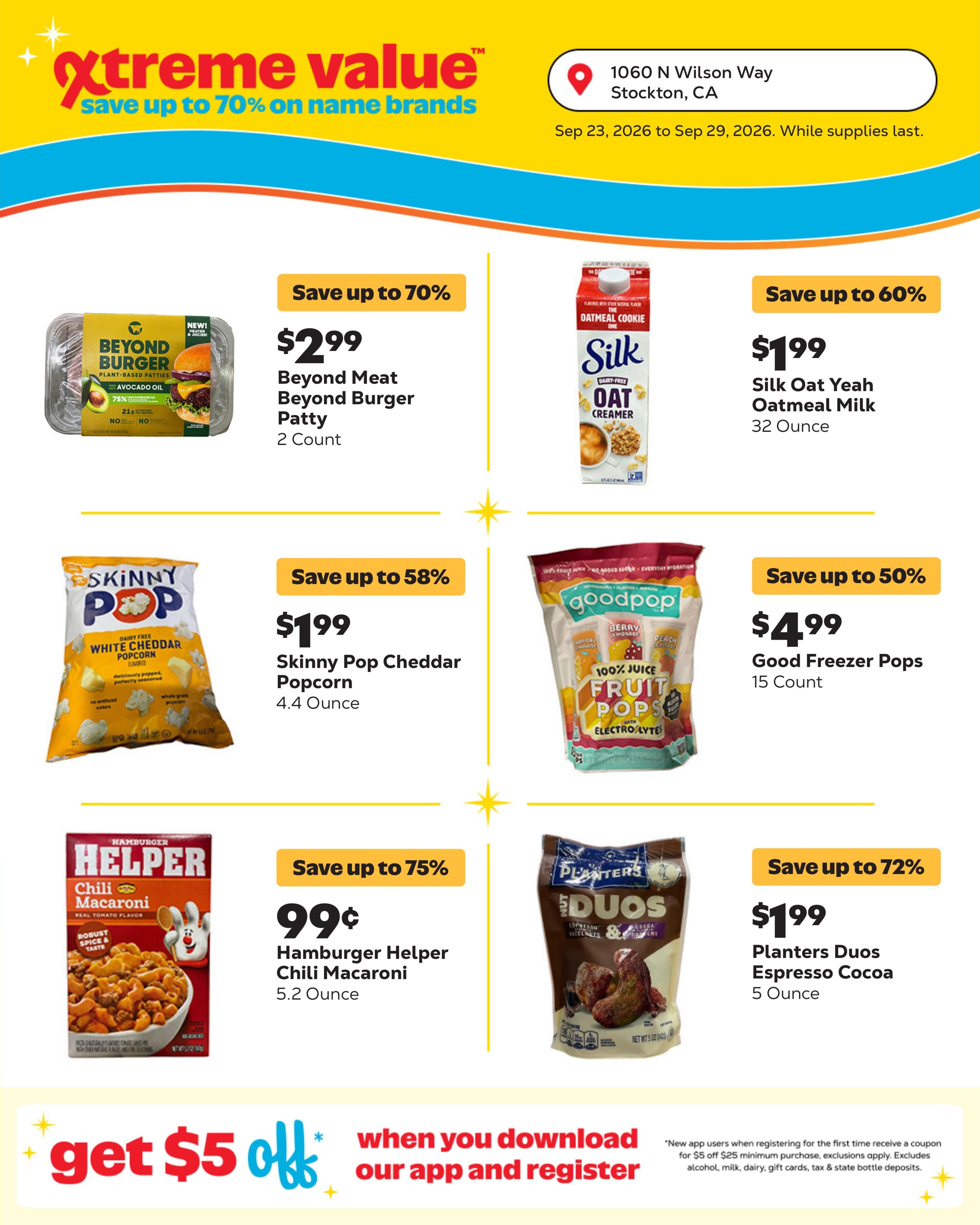 Grocery Outlet (Stockton Area, CA) Weekly Ad September 23 - 29, 2026