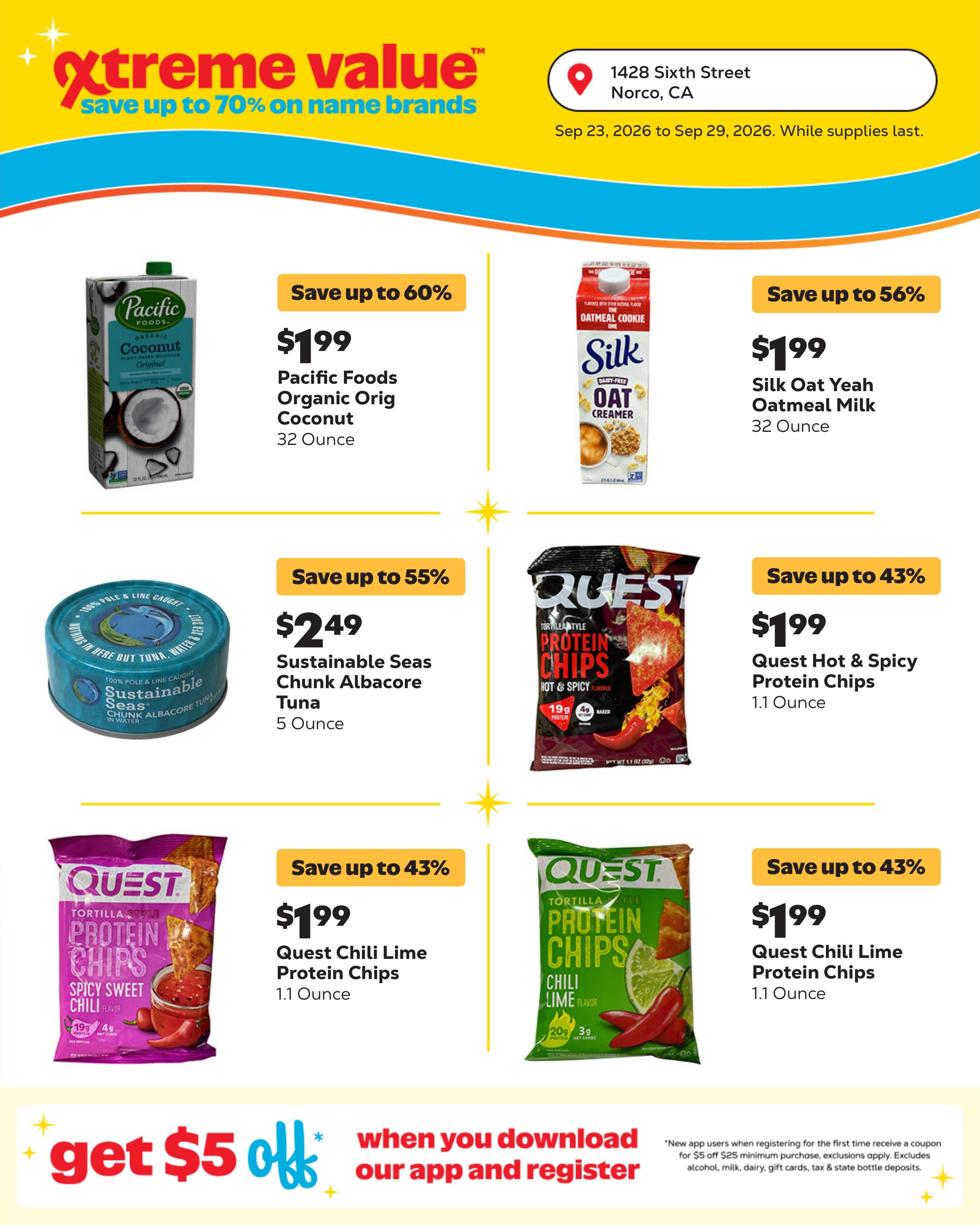 Grocery Outlet (Chino Area, CA) Weekly Ad September 23 - 29, 2026