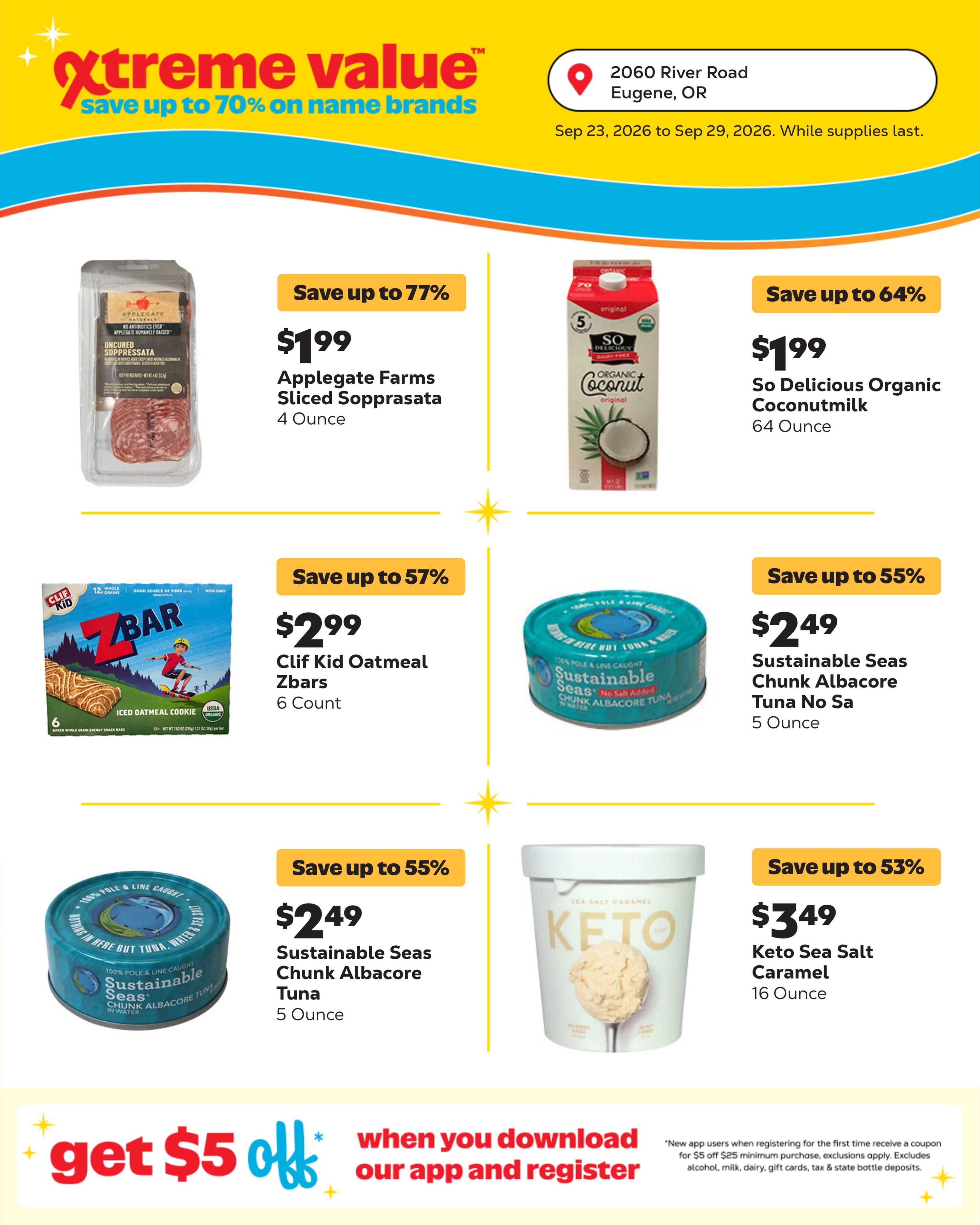 Grocery Outlet (Eugene Area, OR) Weekly Ad September 23 - 29, 2026