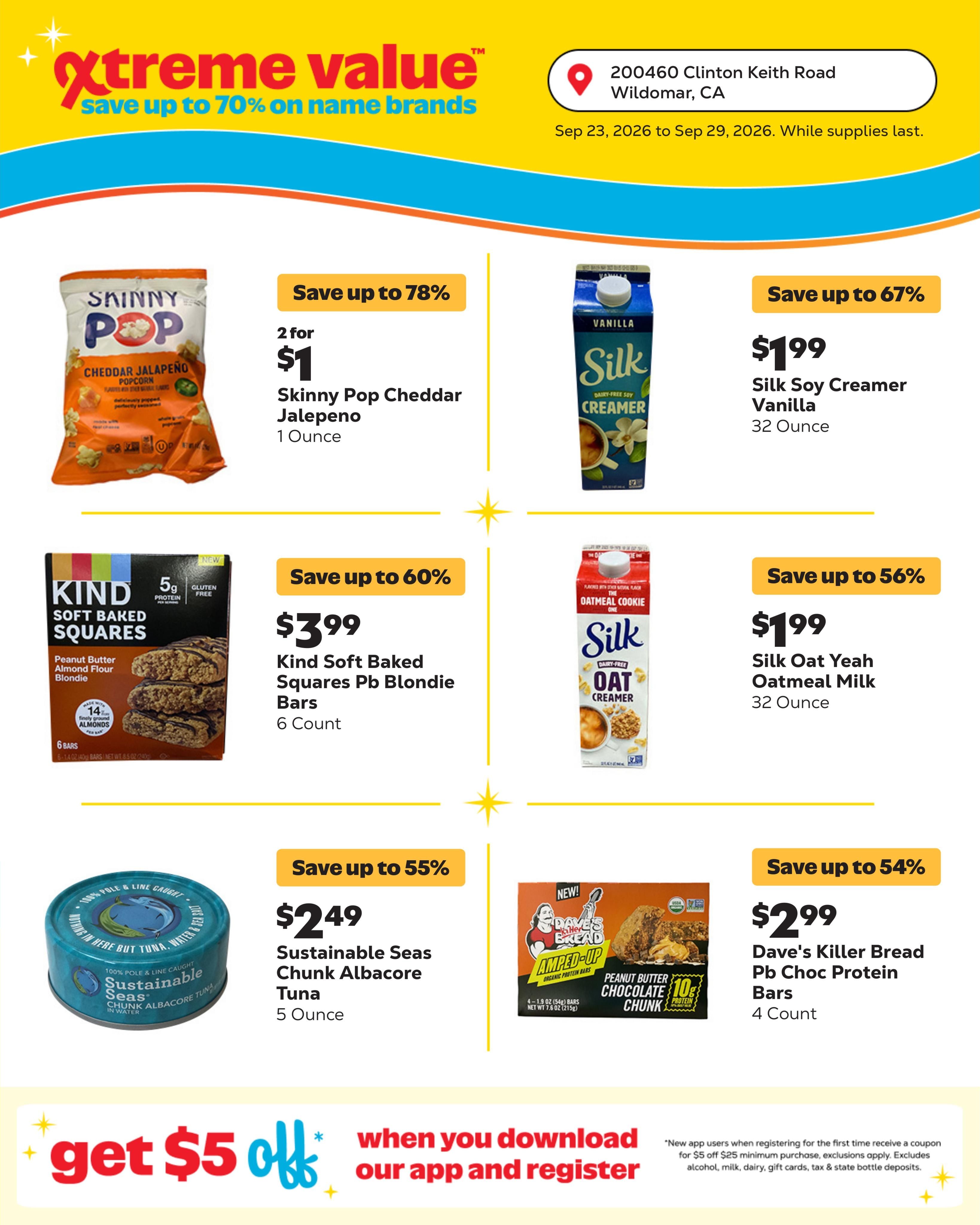 Grocery Outlet (Murrieta Area, CA) Weekly Ad September 23 - 29, 2026