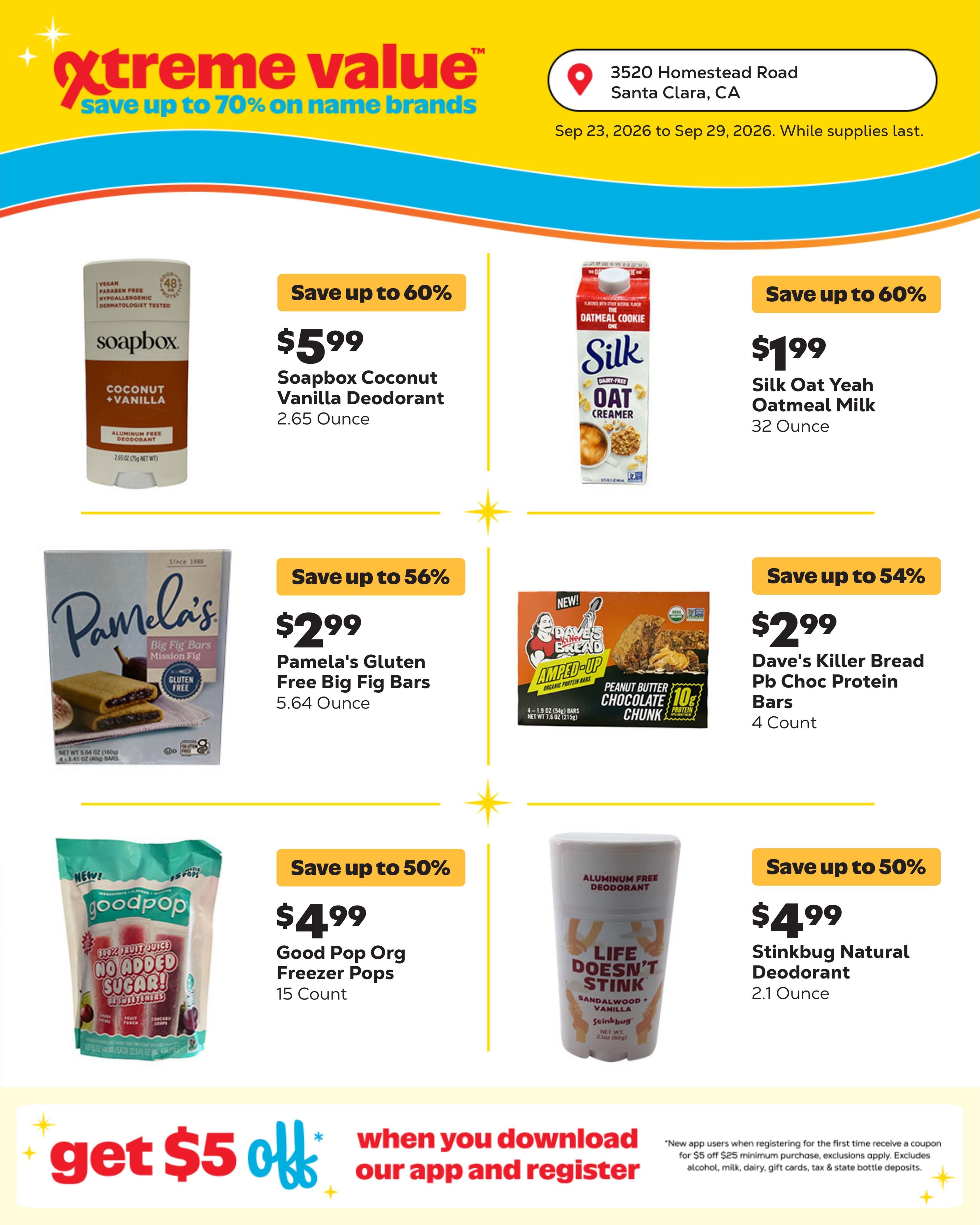 Grocery Outlet (Cupertino-Santa Clara Area, CA) Weekly Ad September 23 - 29, 2026