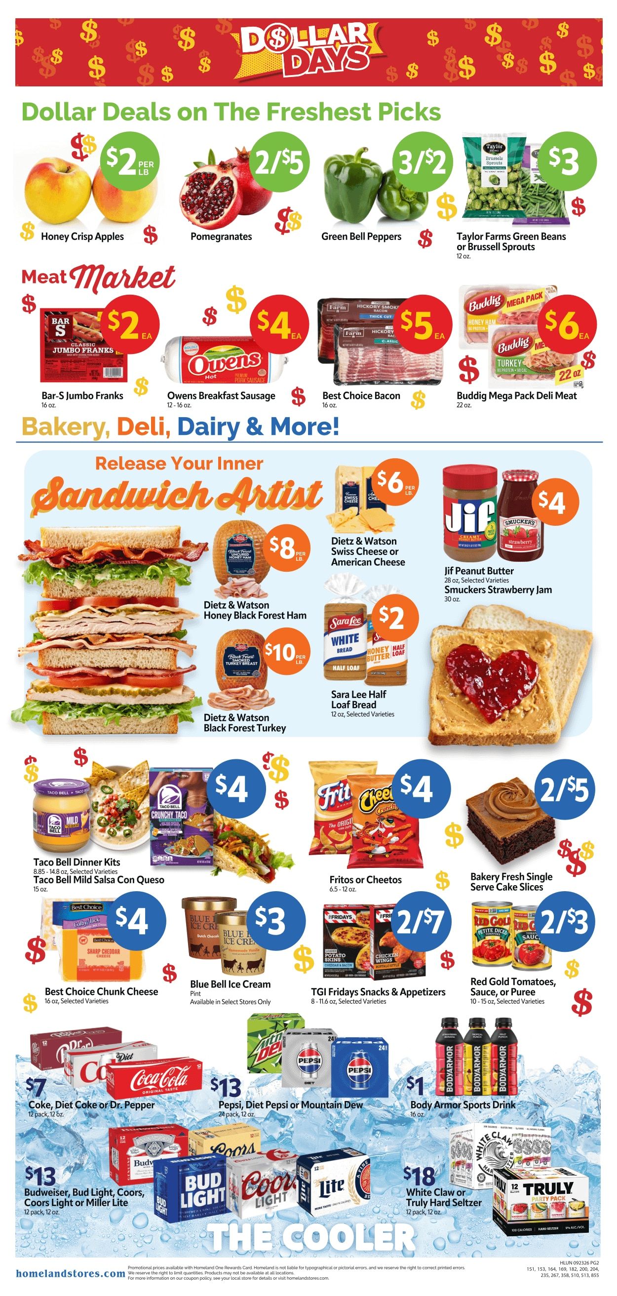 Homeland Stores (Ardmore and other locations, OK) Weekly Ad September 23 - 29, 2026
