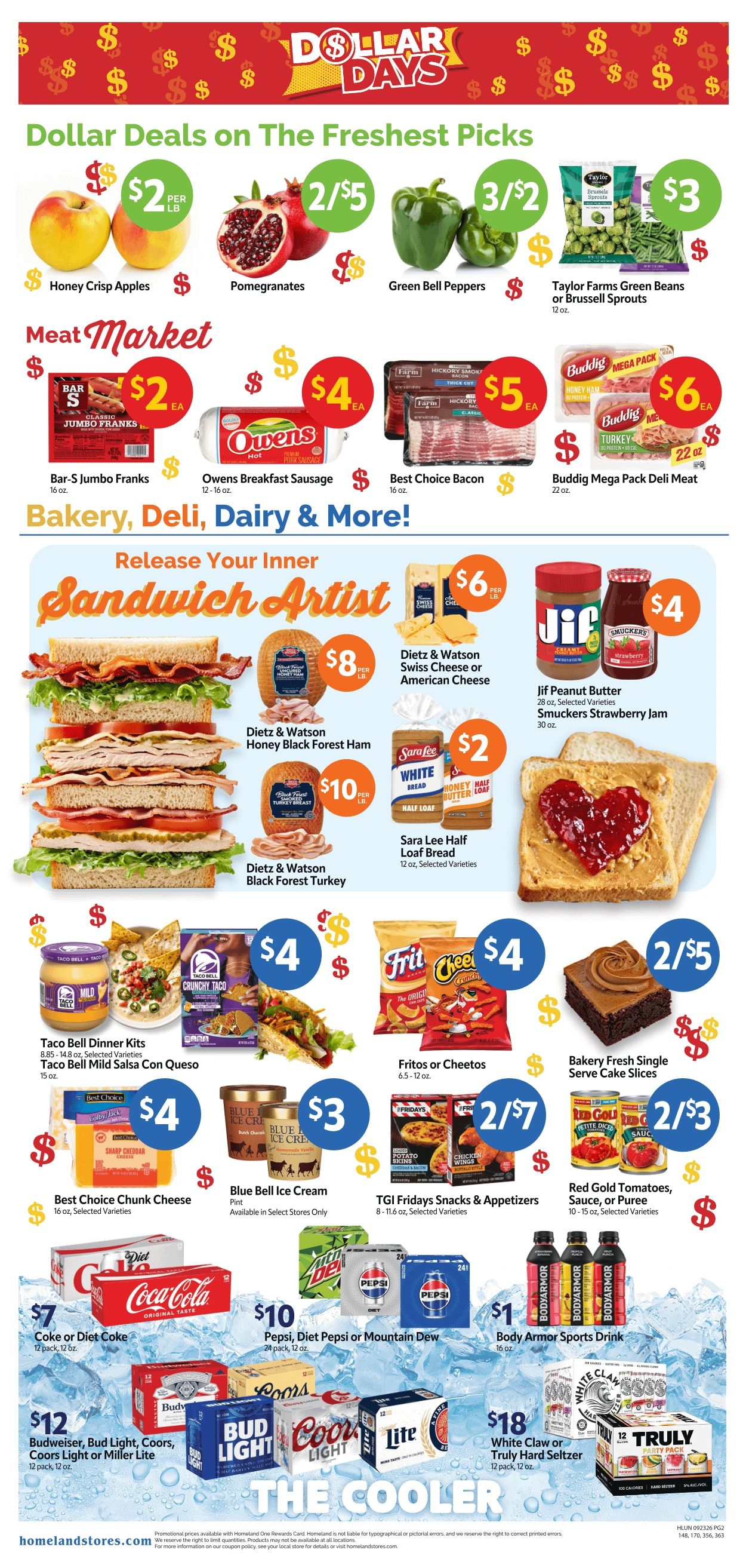 Homeland Stores (Clinton and Elk City, OK) Weekly Ad September 23 - 29, 2026