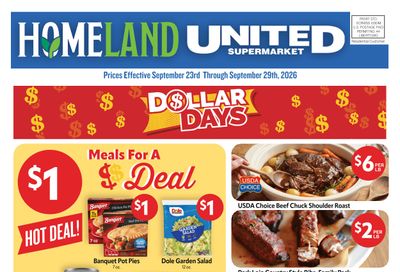 Homeland Stores (Haskell, OK) Weekly Ad September 23 - 29, 2026