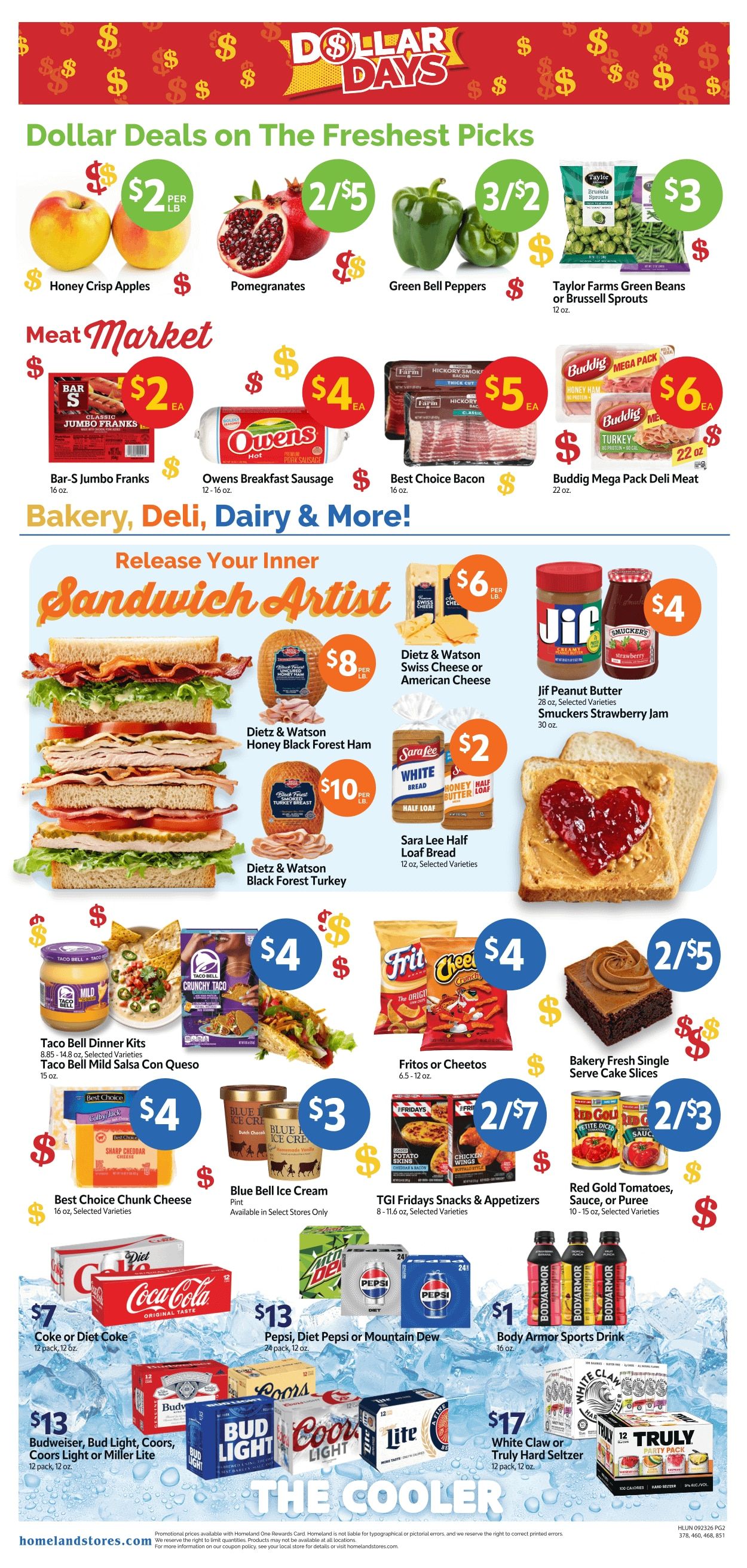 Homeland Stores (Perry and Ponca City, OK) Weekly Ad September 23 - 29, 2026