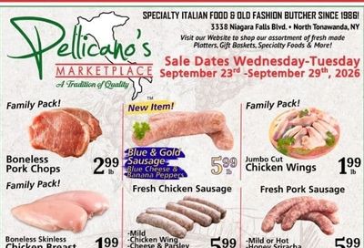 Pellicano's Marketplace (North Tonawanda, NY) Weekly Ad September 16 - 22, 2026
