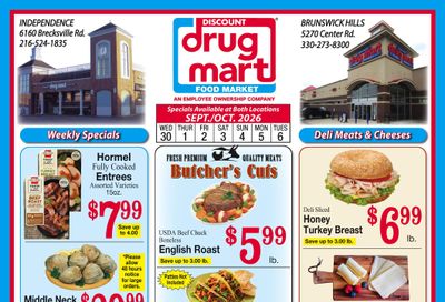 Discount Drug Mart (Ohio) Weekly Ad September 30 - October 6, 2026