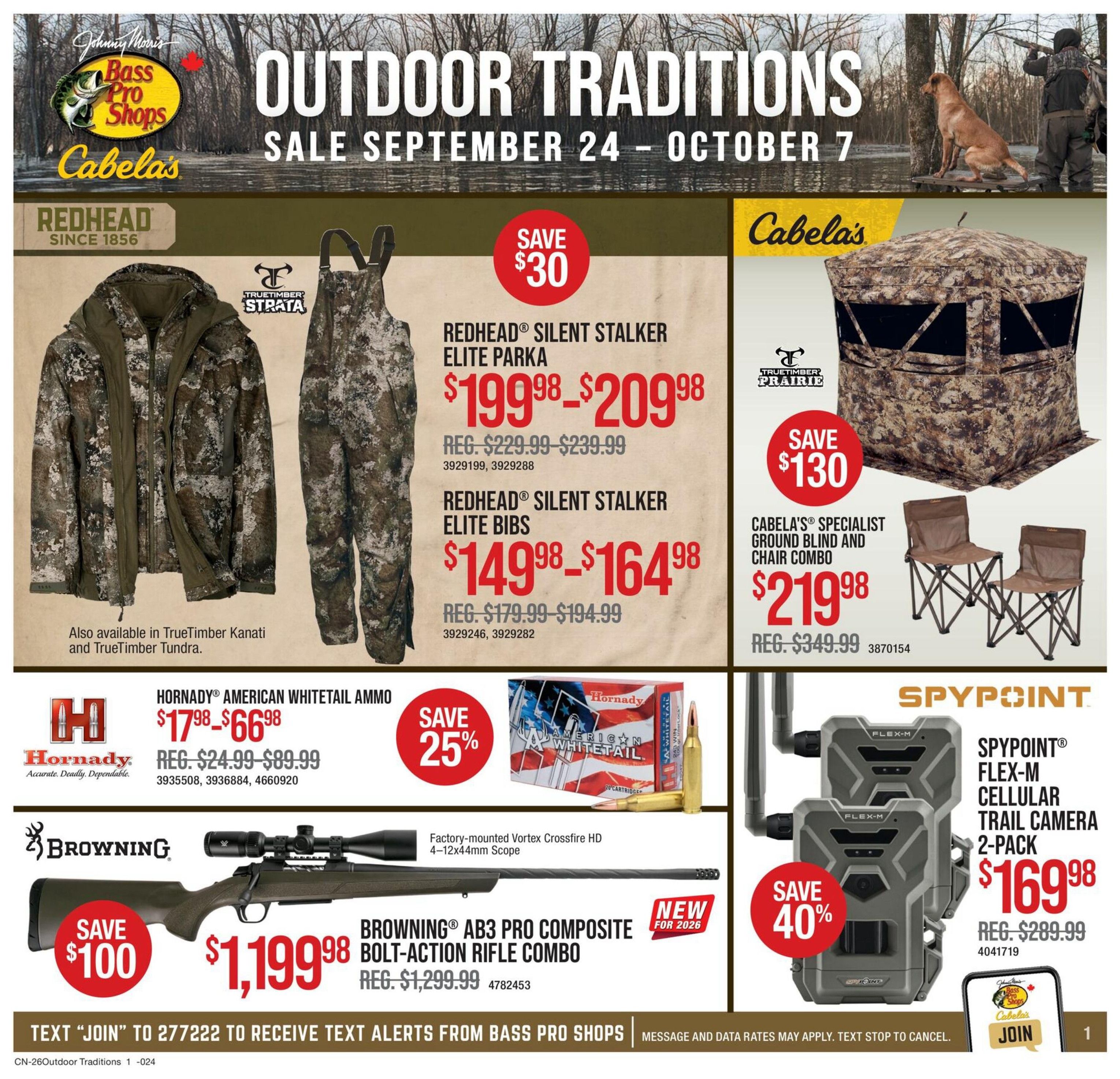 Bass Pro Shops Flyer September 24 to October 7