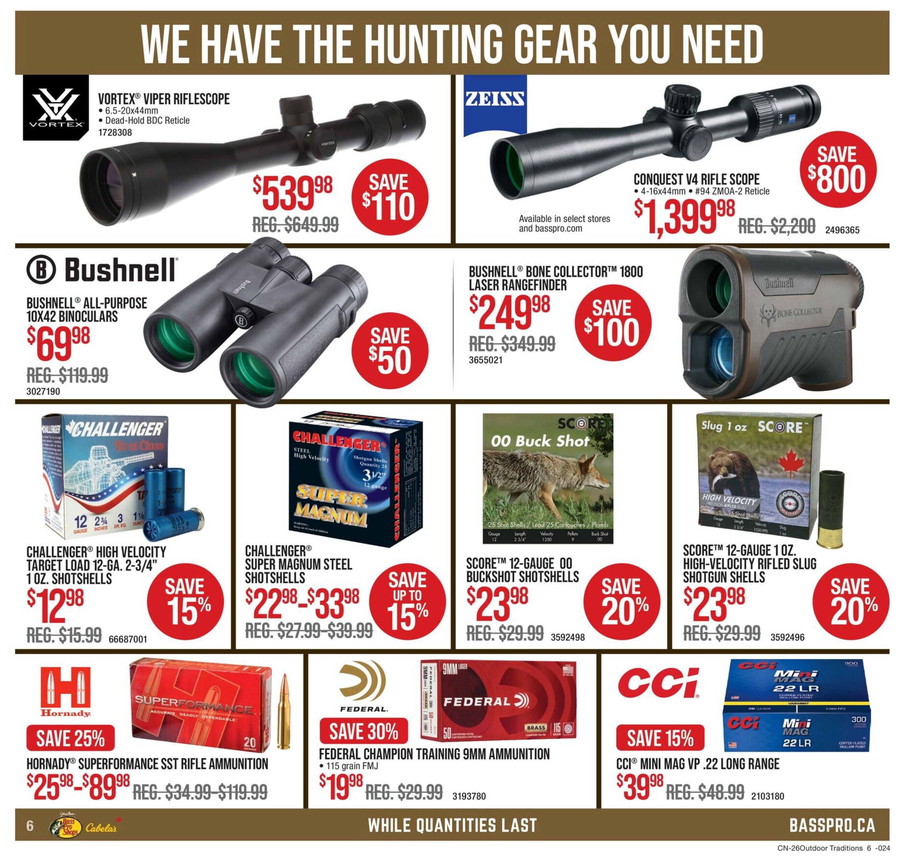 Bass Pro Shops Flyer September 24 to October 7