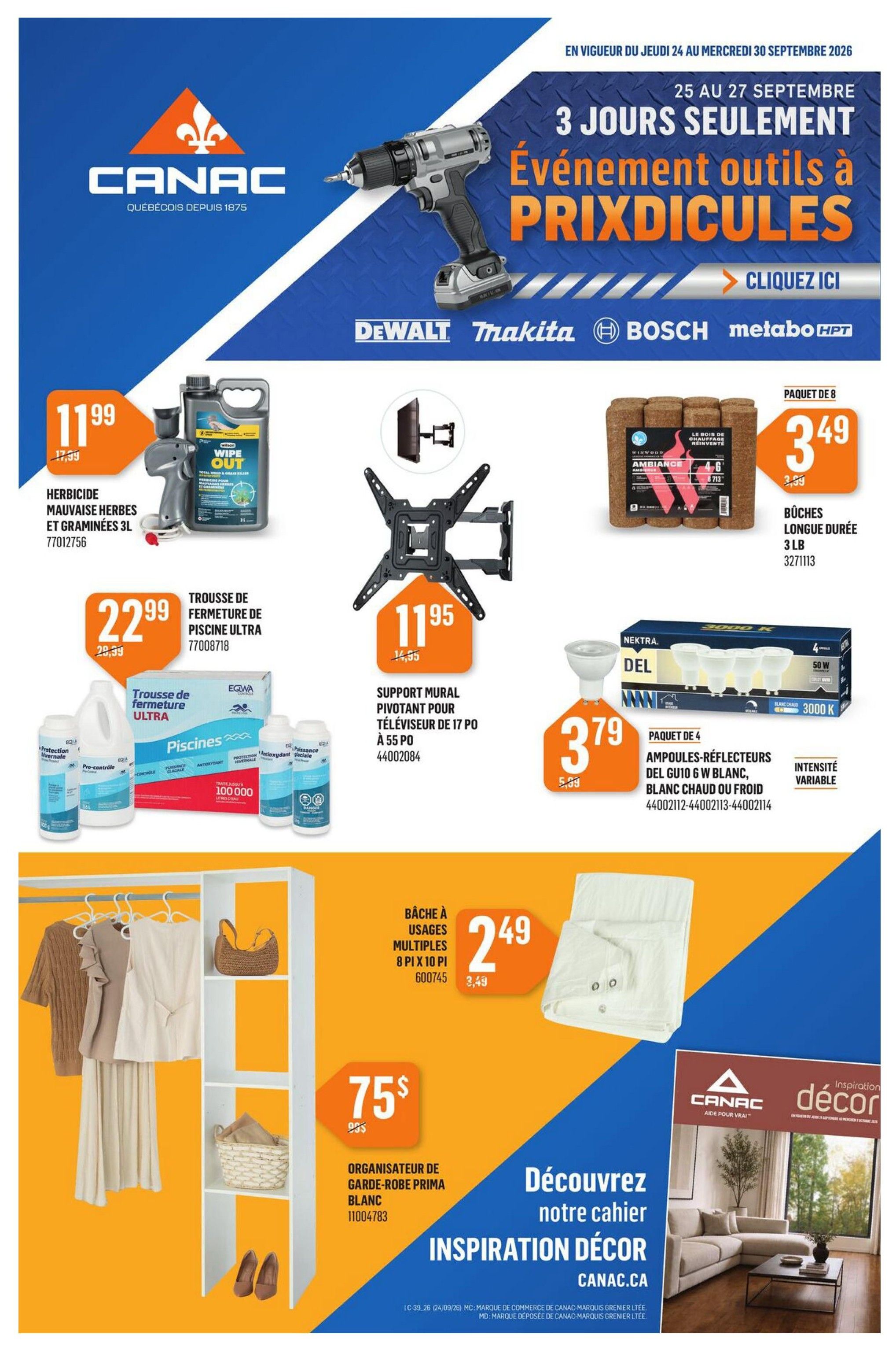 Canac Flyer September 24 to 30